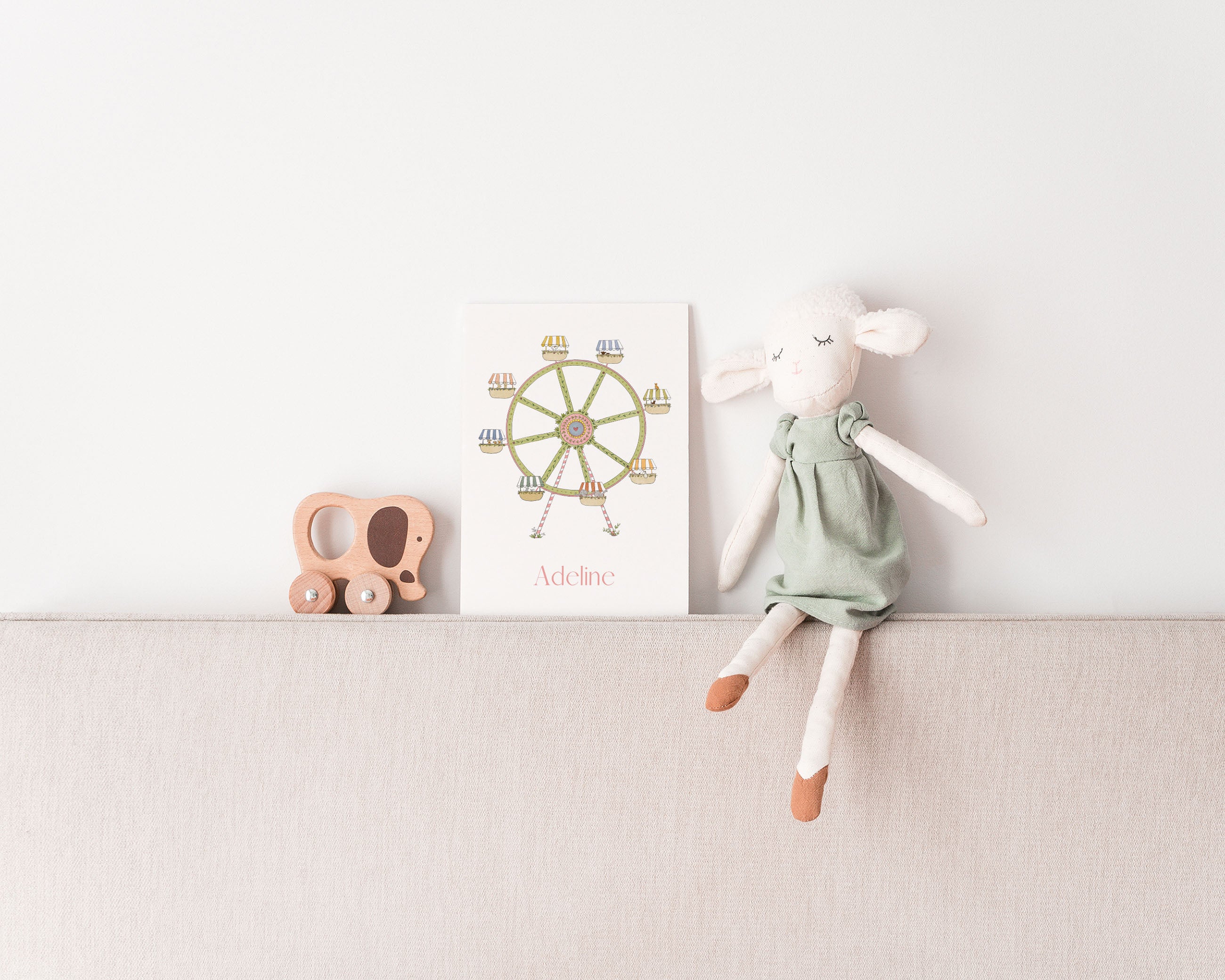 BIRTH ANNOUNCEMENT CARD GIRLS