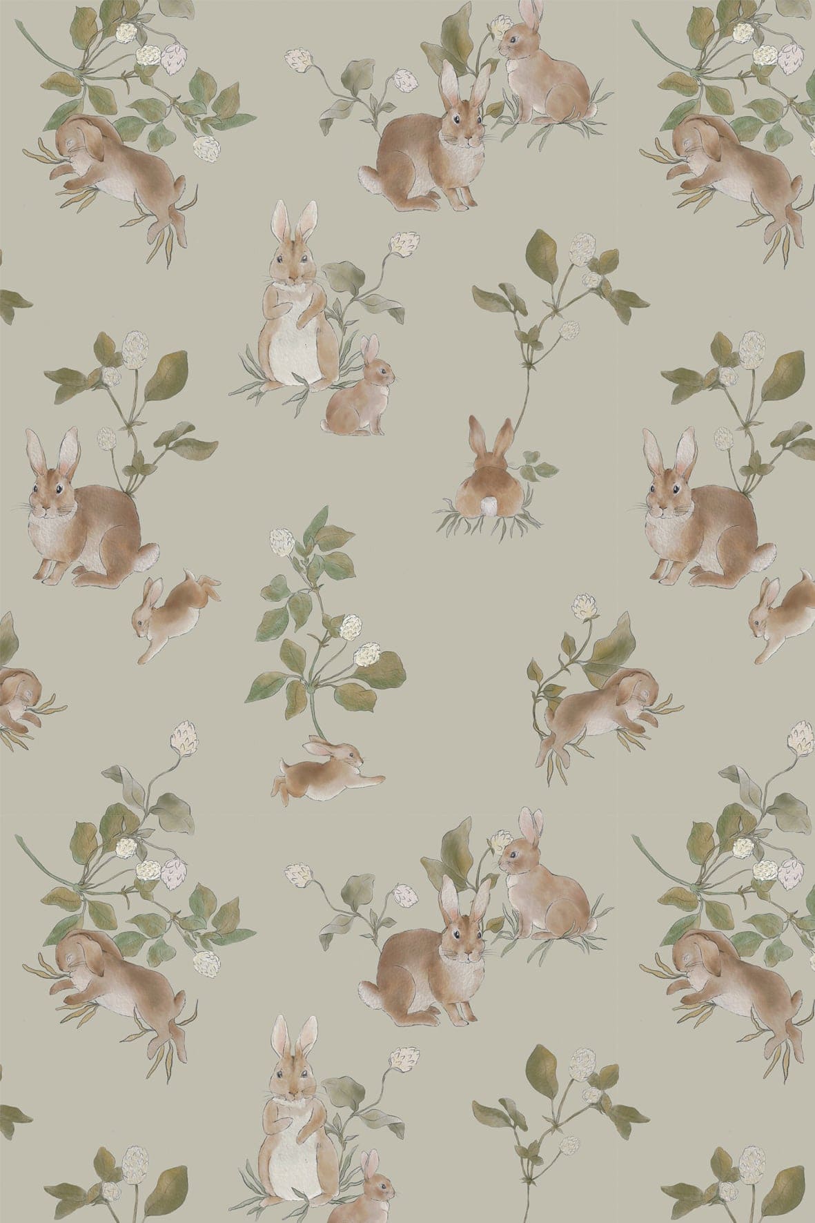 Bunny wallpaper for kids nursery wallpapers children's room decoration