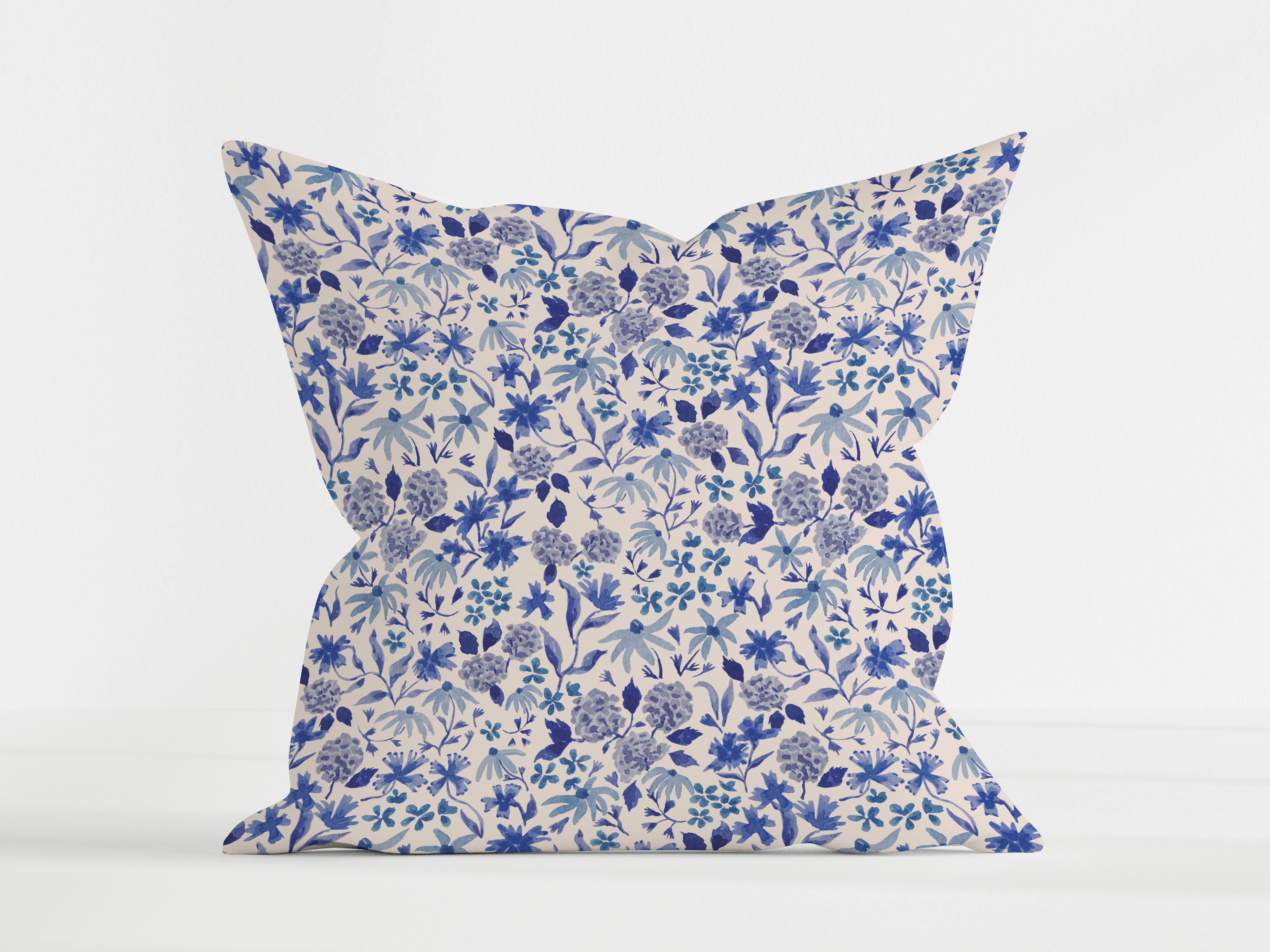 Cushion Flowers Blue