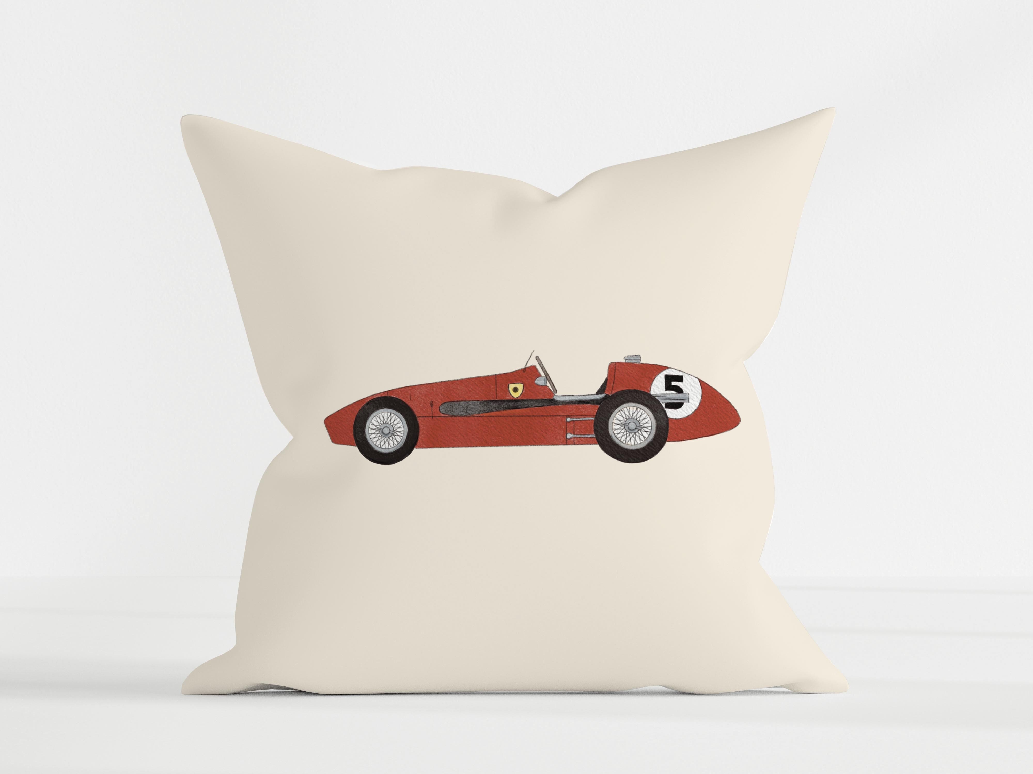 Cushion Race car red