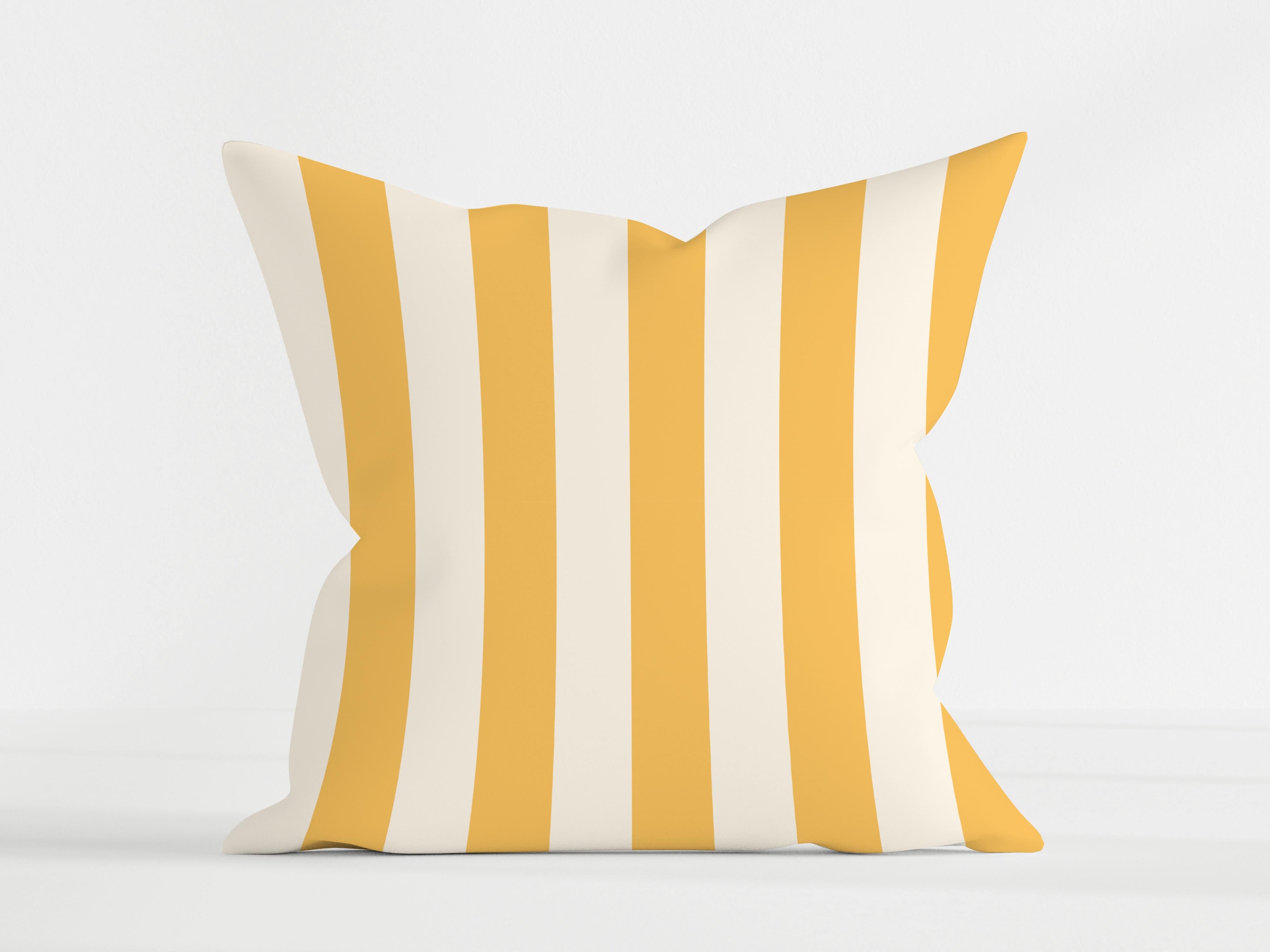 Cushion Stripes - yellow