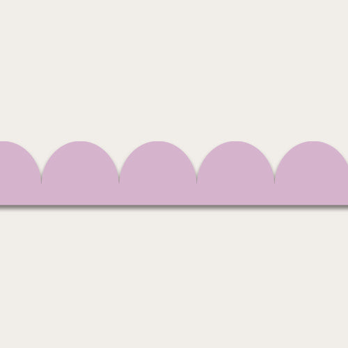 Scalloped Wallpaper border - Lilac