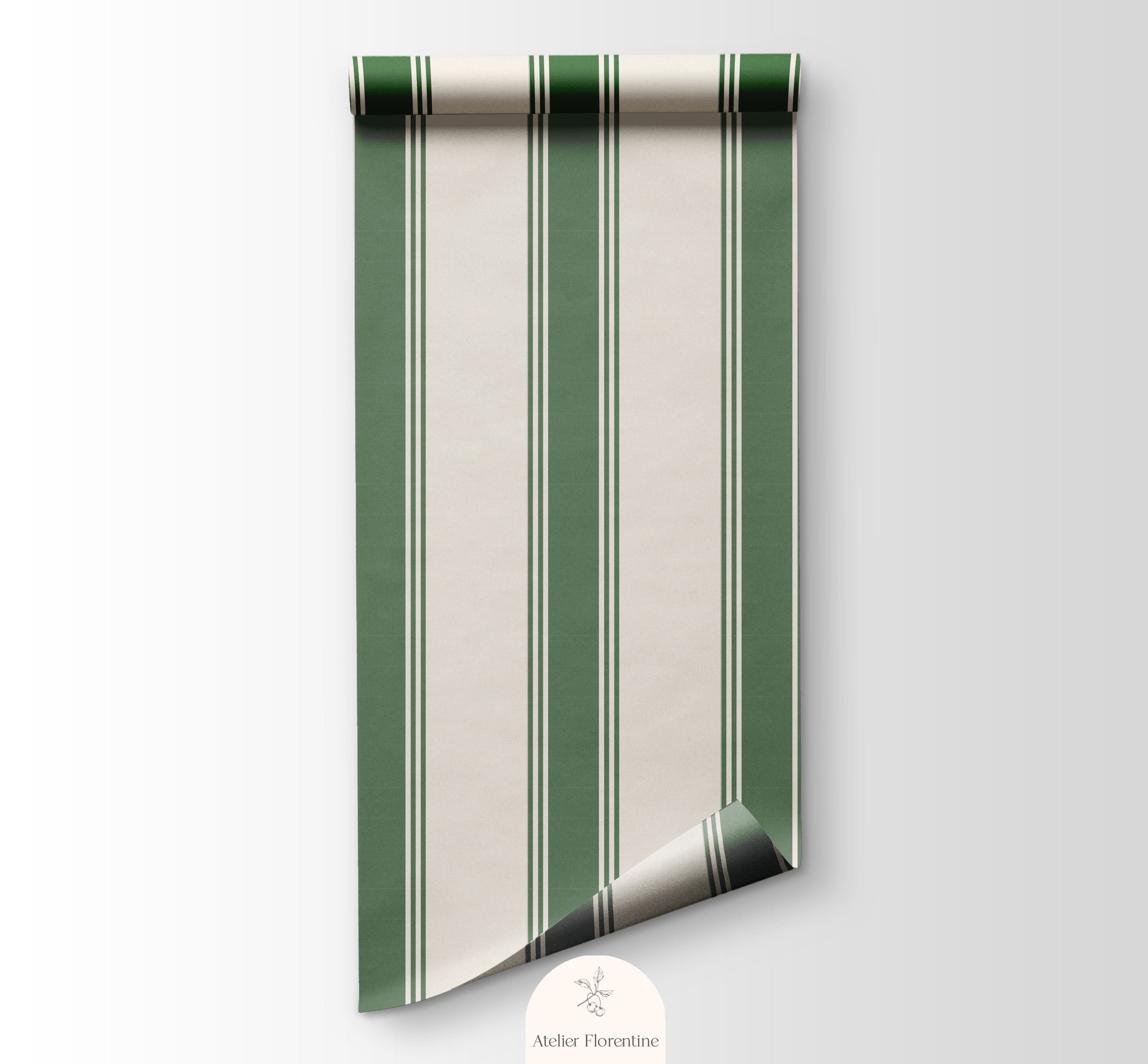 Green striped wallpaper children's wallpapers wallpaper for kids and nursery