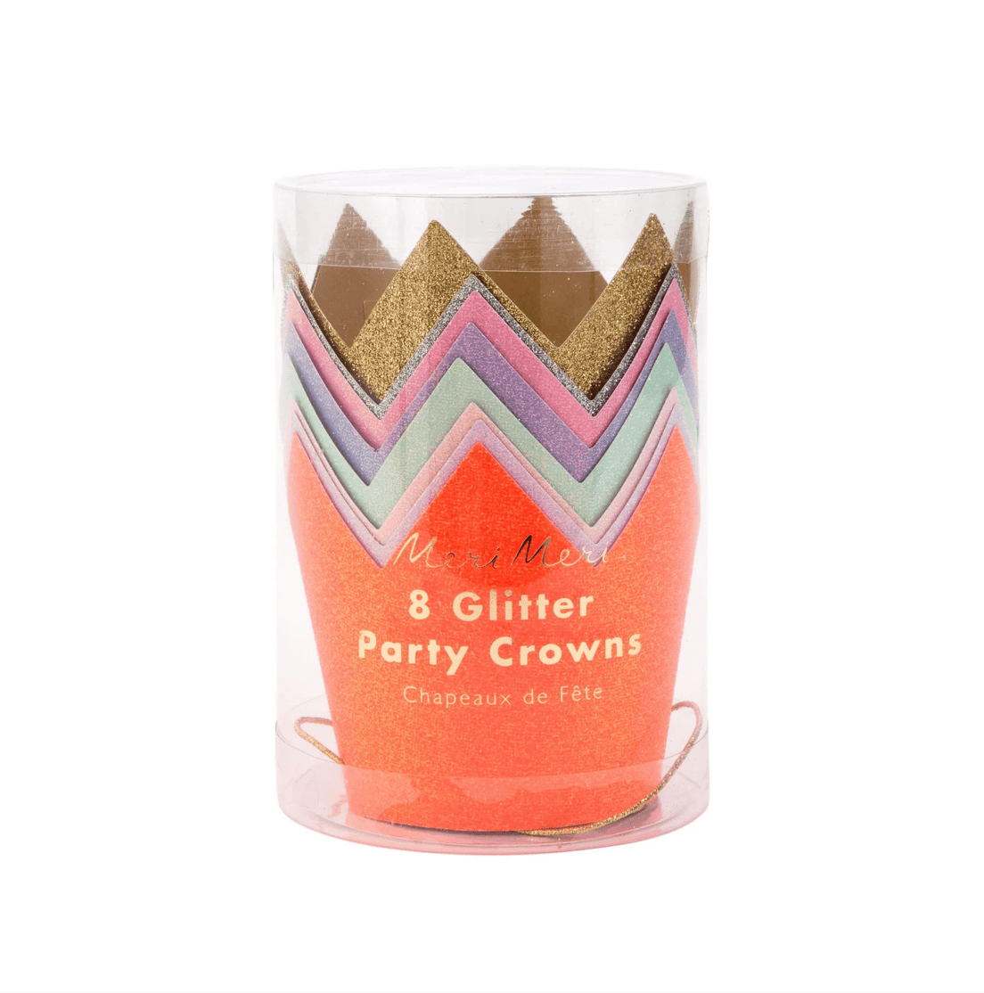mini glitter crowns