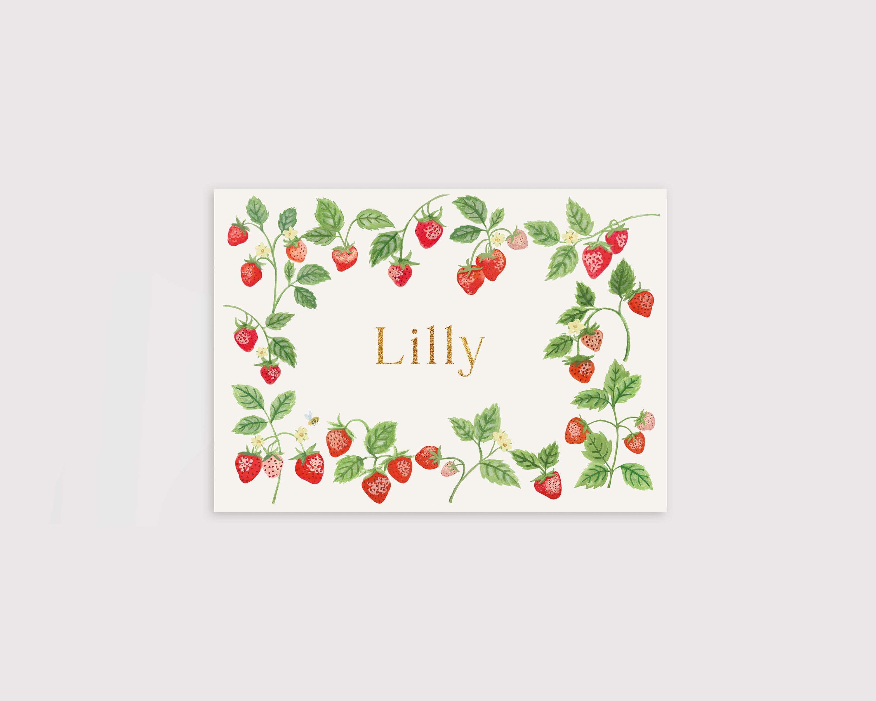 Birth announcement strawberries