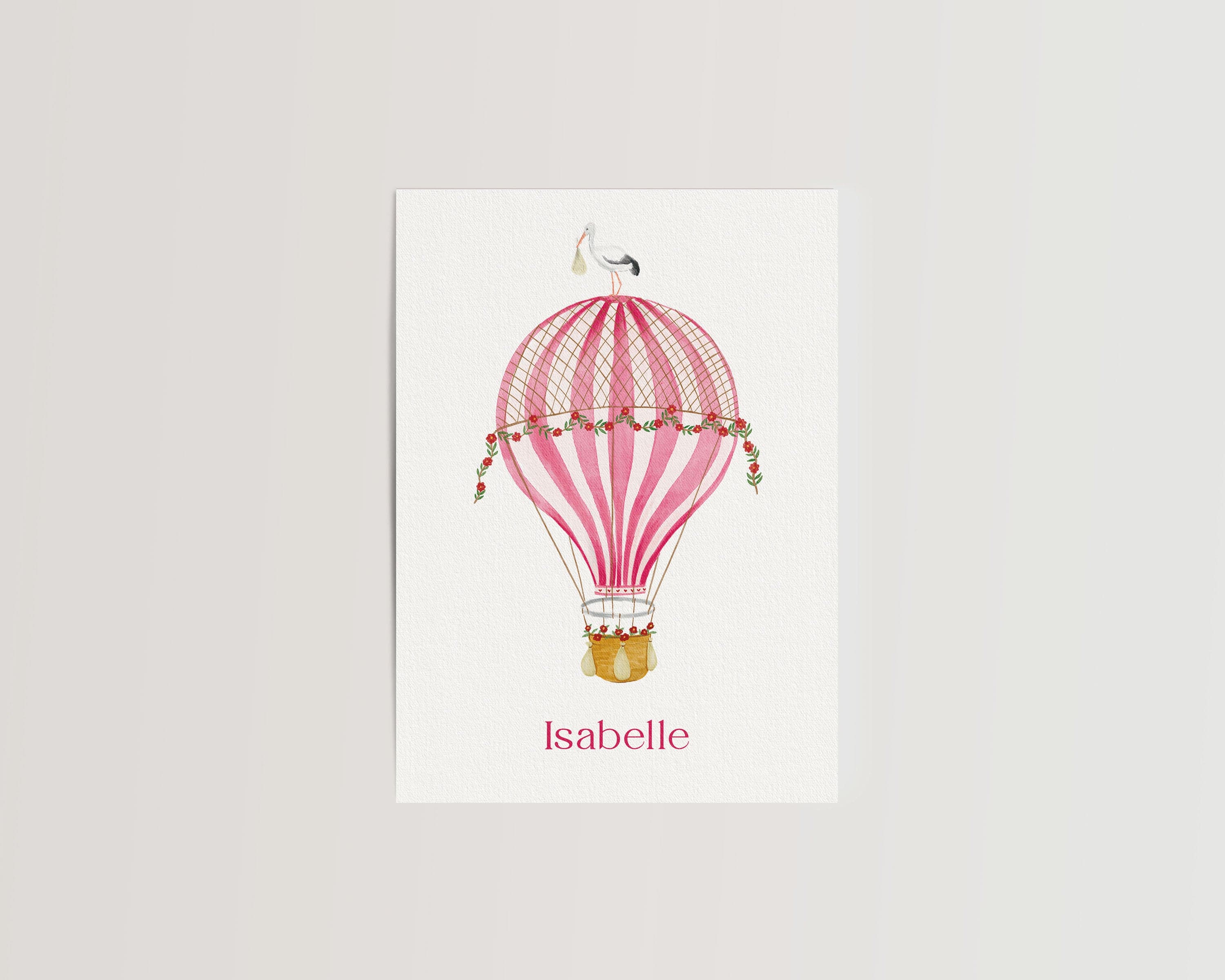 geboortekaartje luchtballon