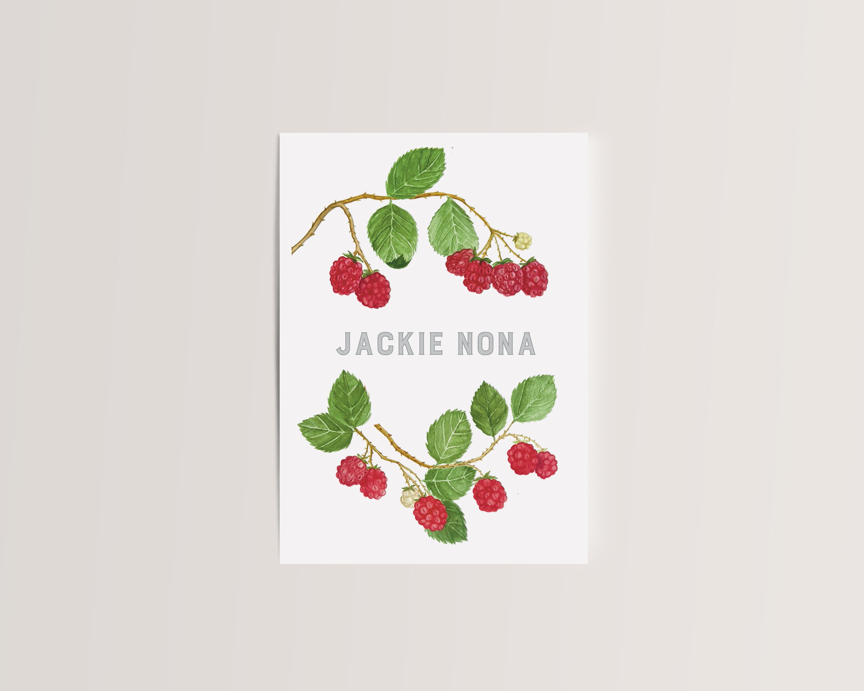 Unisex birth announcement card