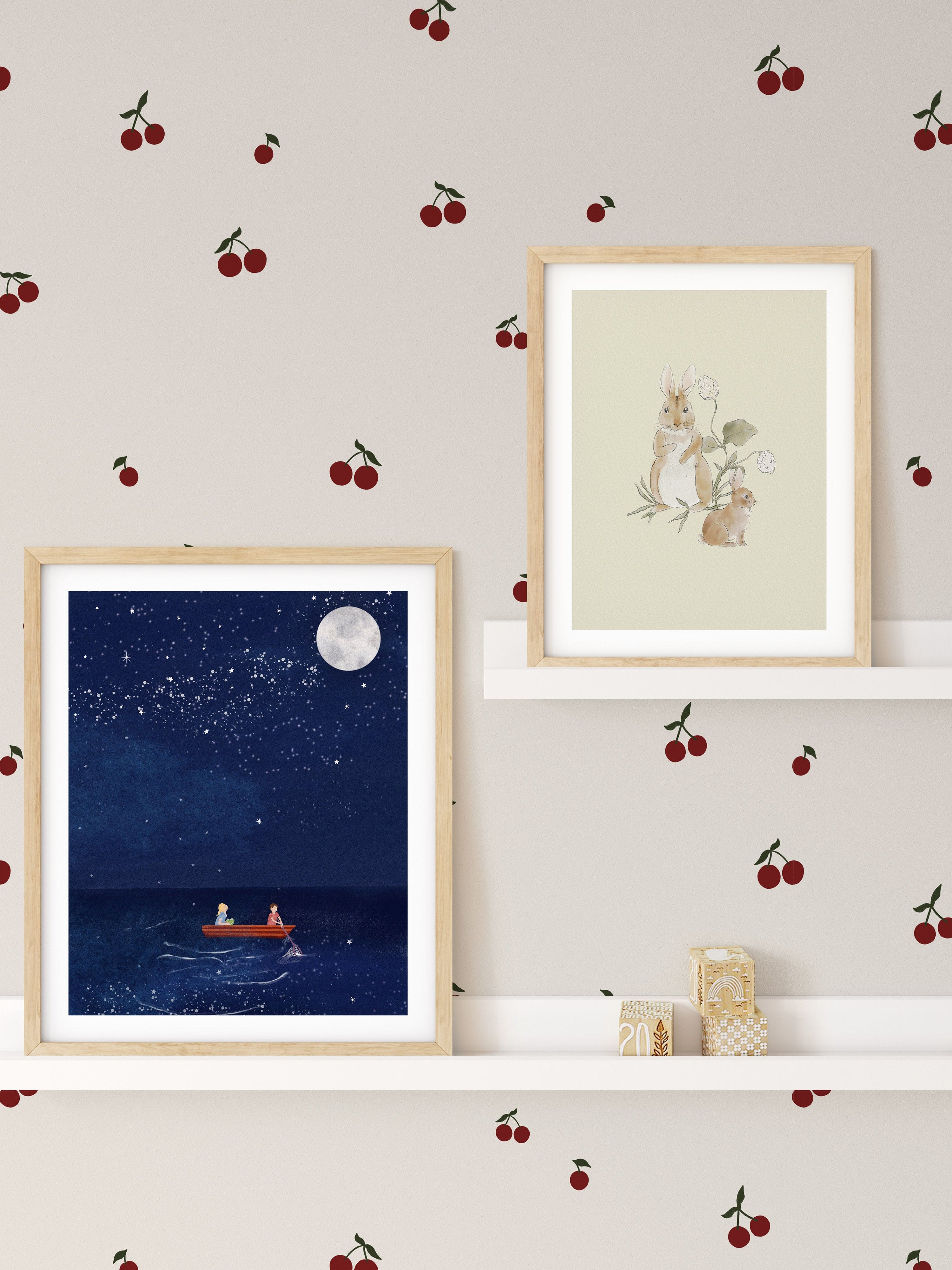 cherry wallpaper children's wallpapers for kids cherries nursery