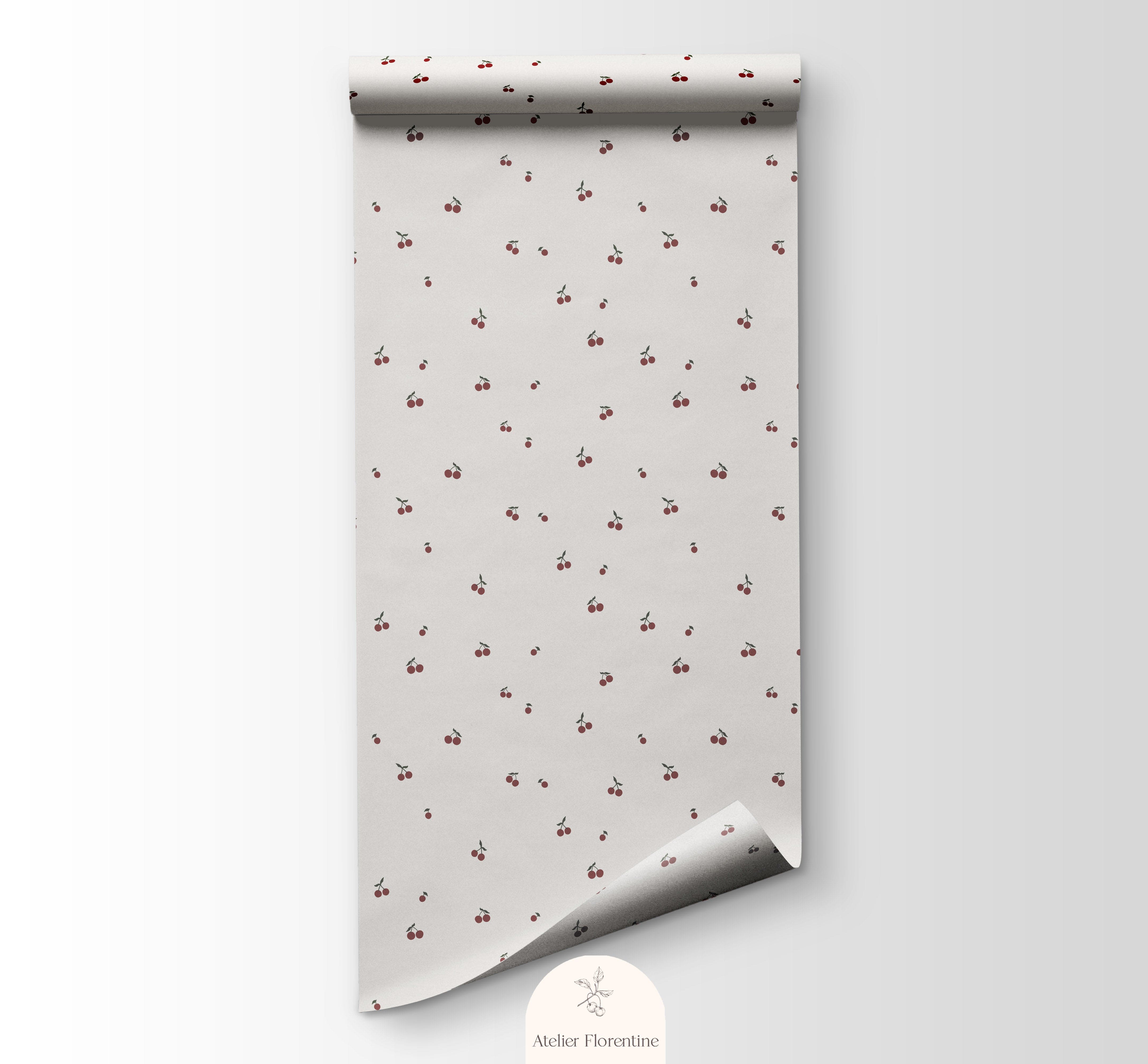 cherry wallpaper children's wallpapers for kids cherries nursery