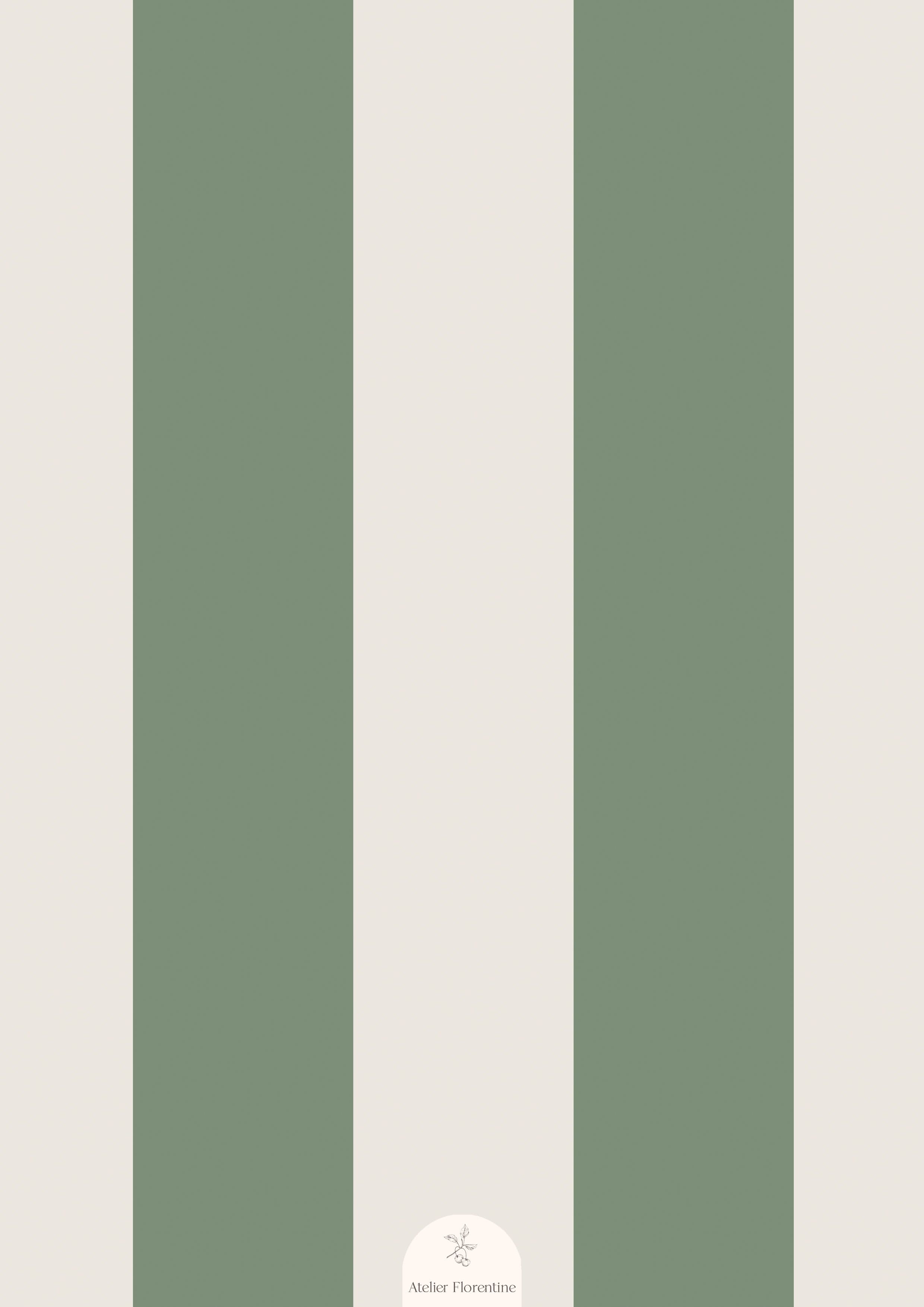 Children's wallpaper striped green, removable wallpaper stripes kids