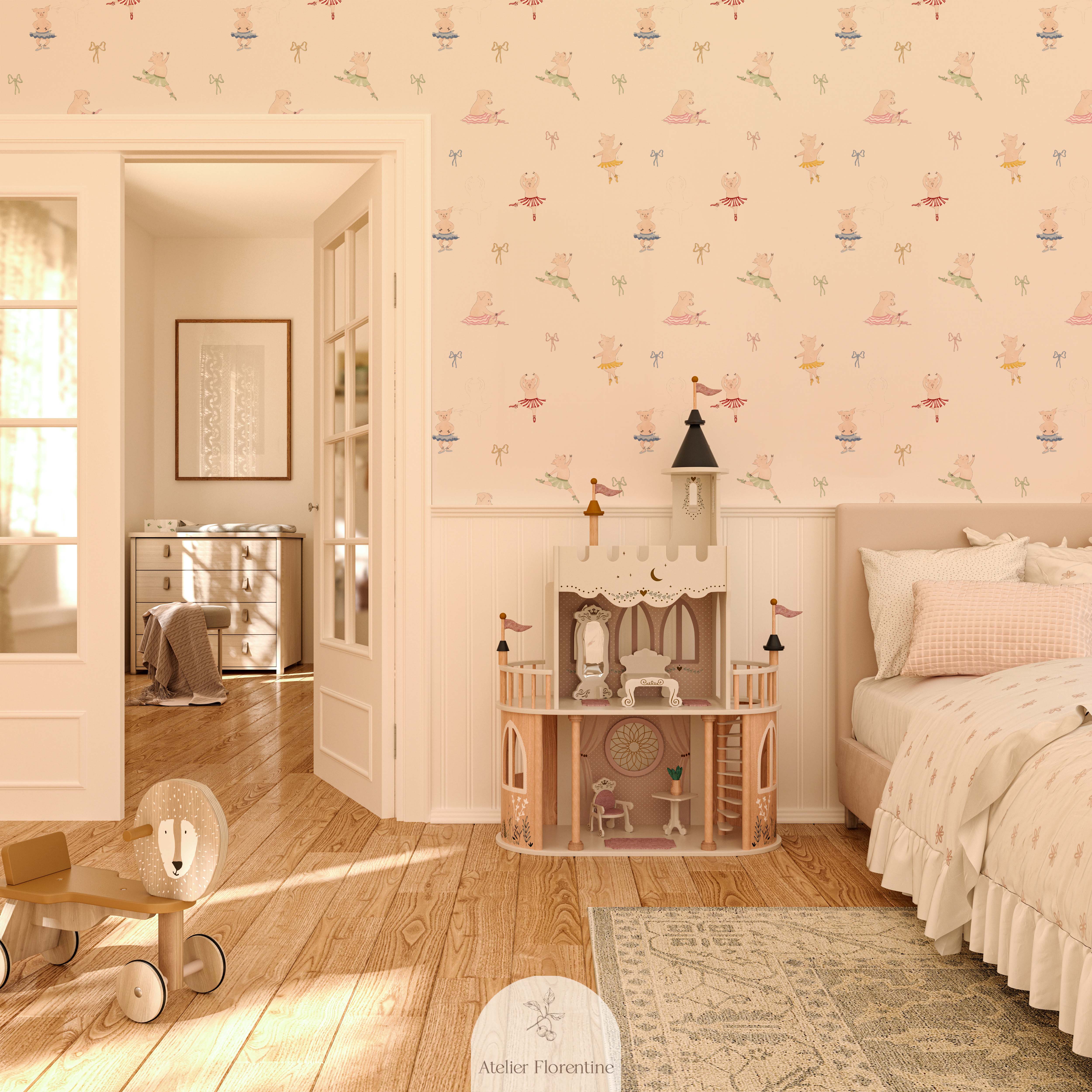 kids wallpaper pigs