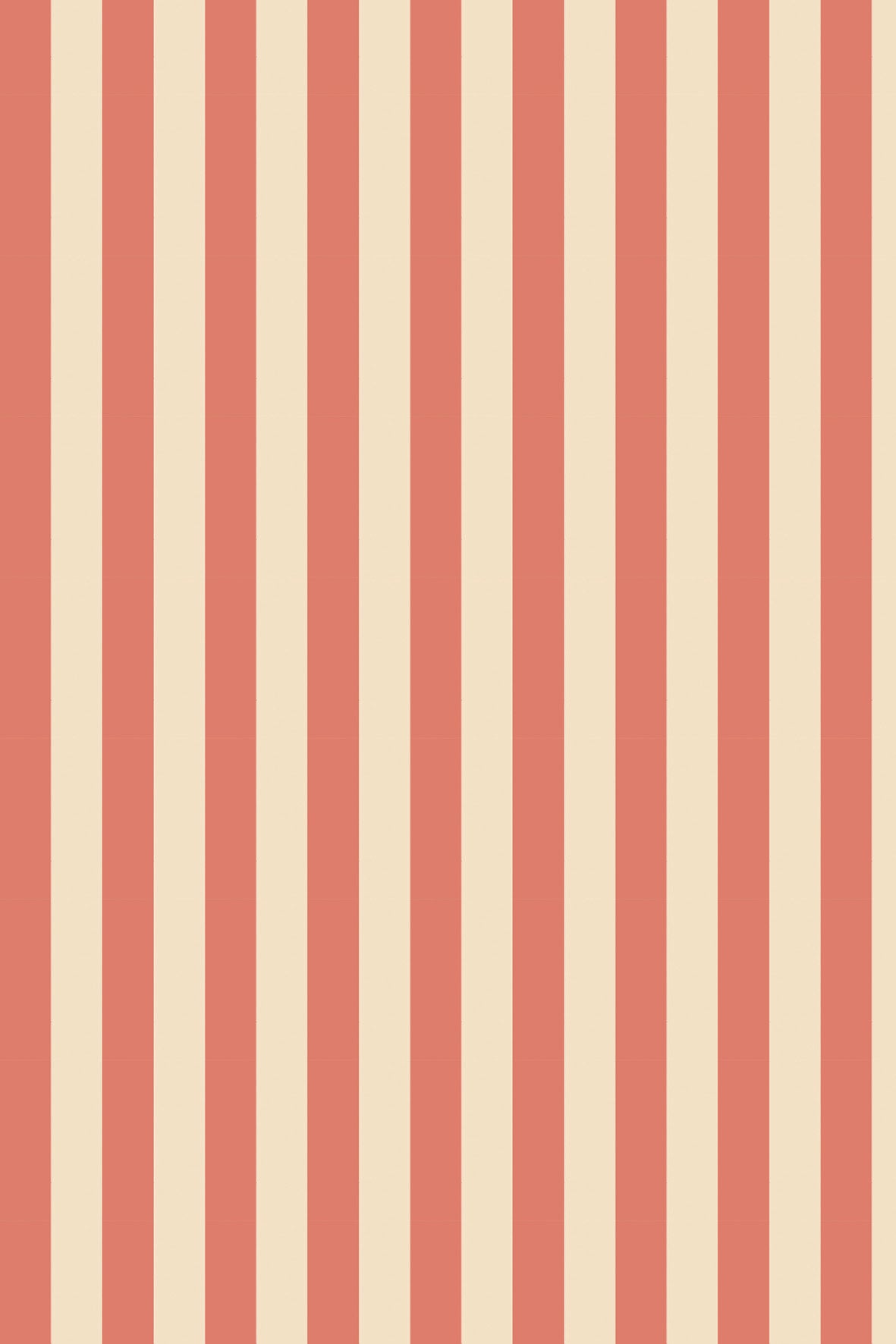 Tiny Stripes Coral Wallpaper