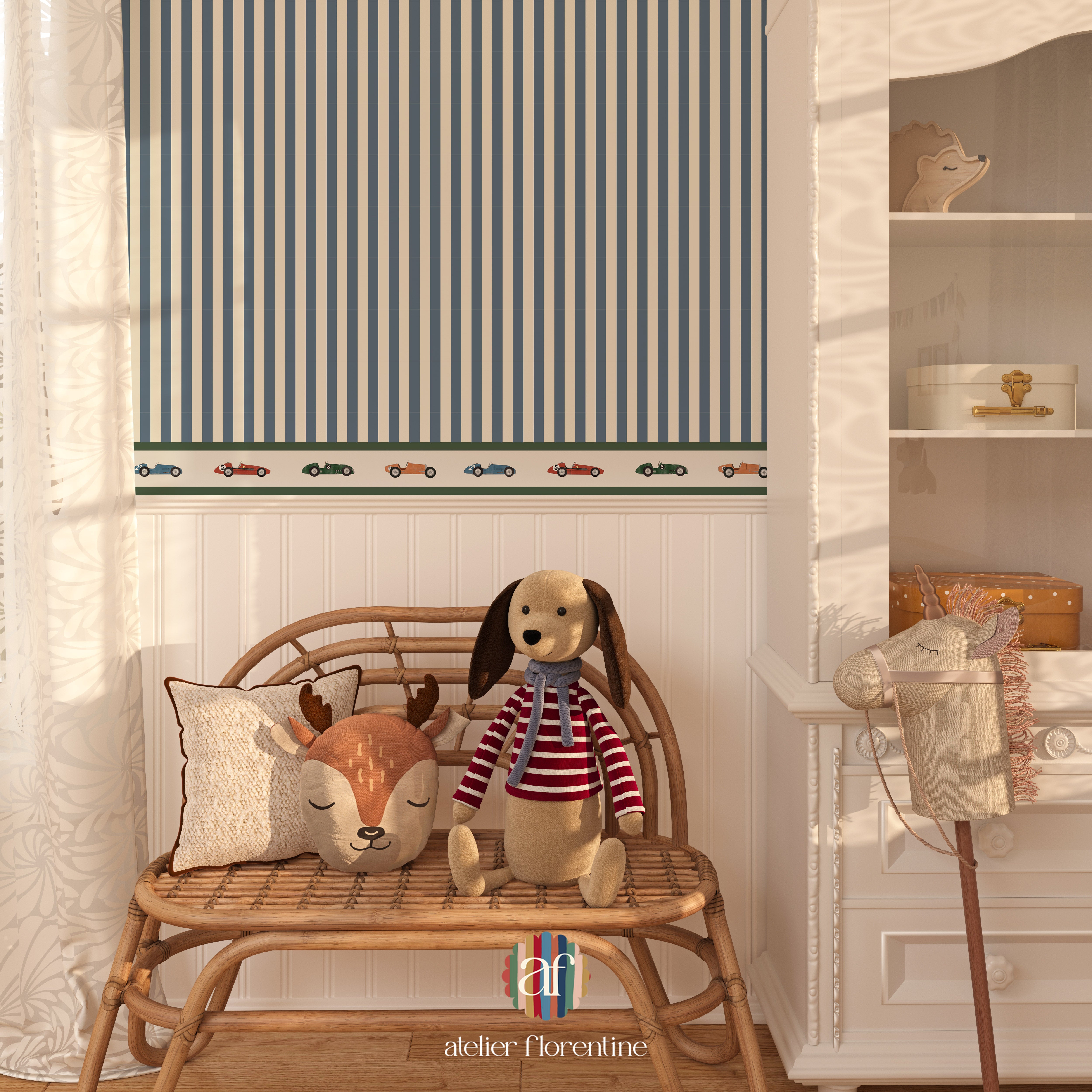 peel and stick wallpaper borders for kids racing cars decoration