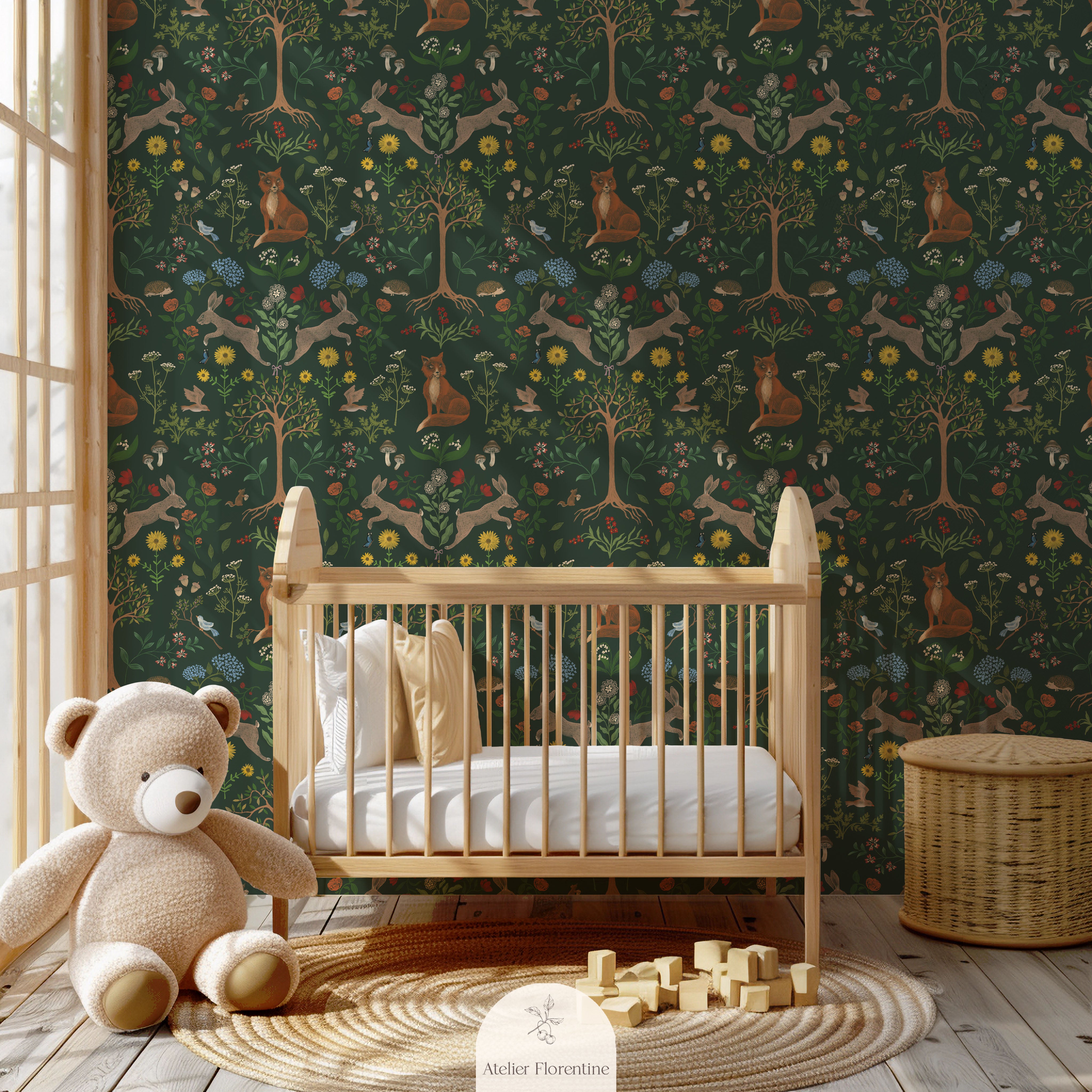 kids wallpaper forest animals