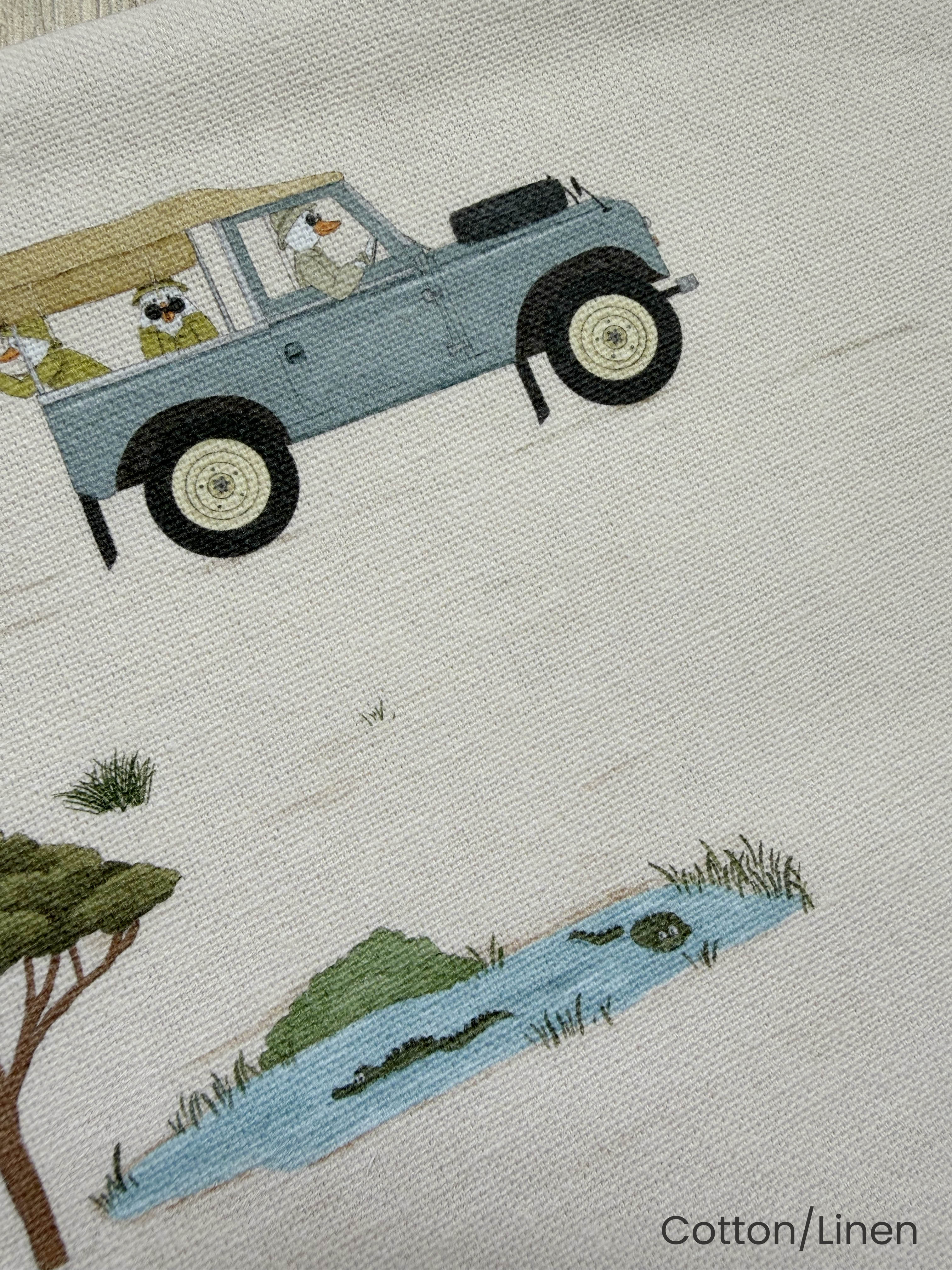 Nursery fabric safari