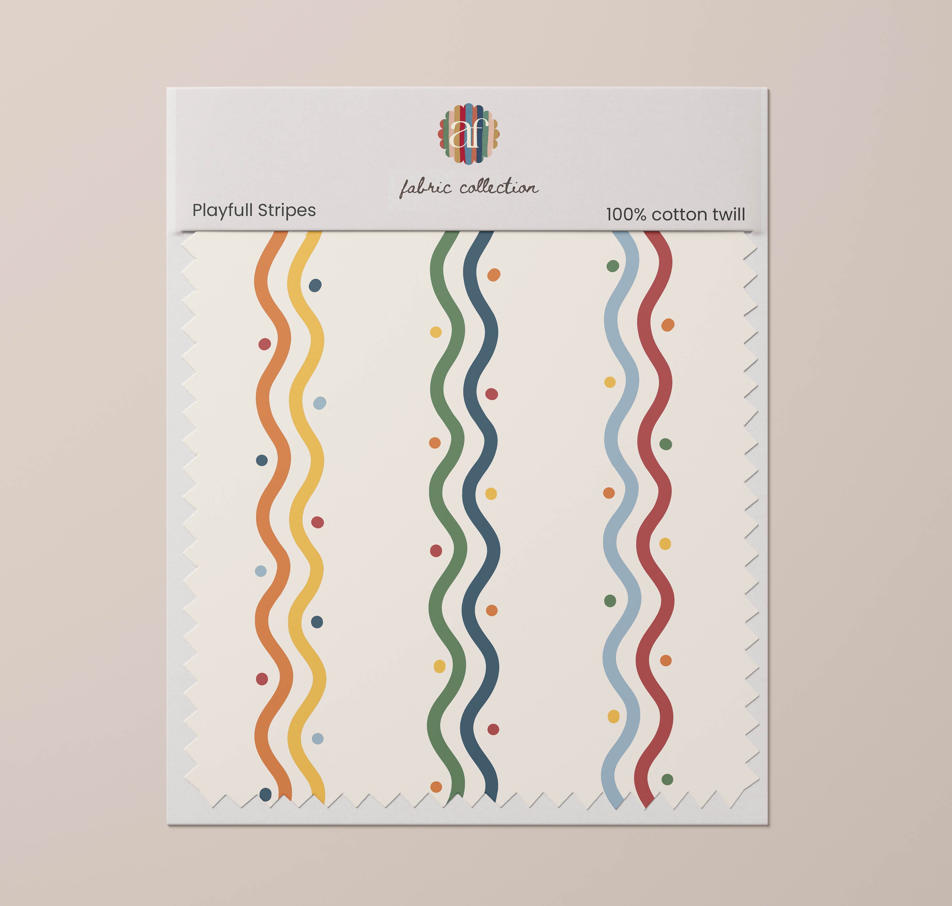 Nursery Fabric - Playful Stripes