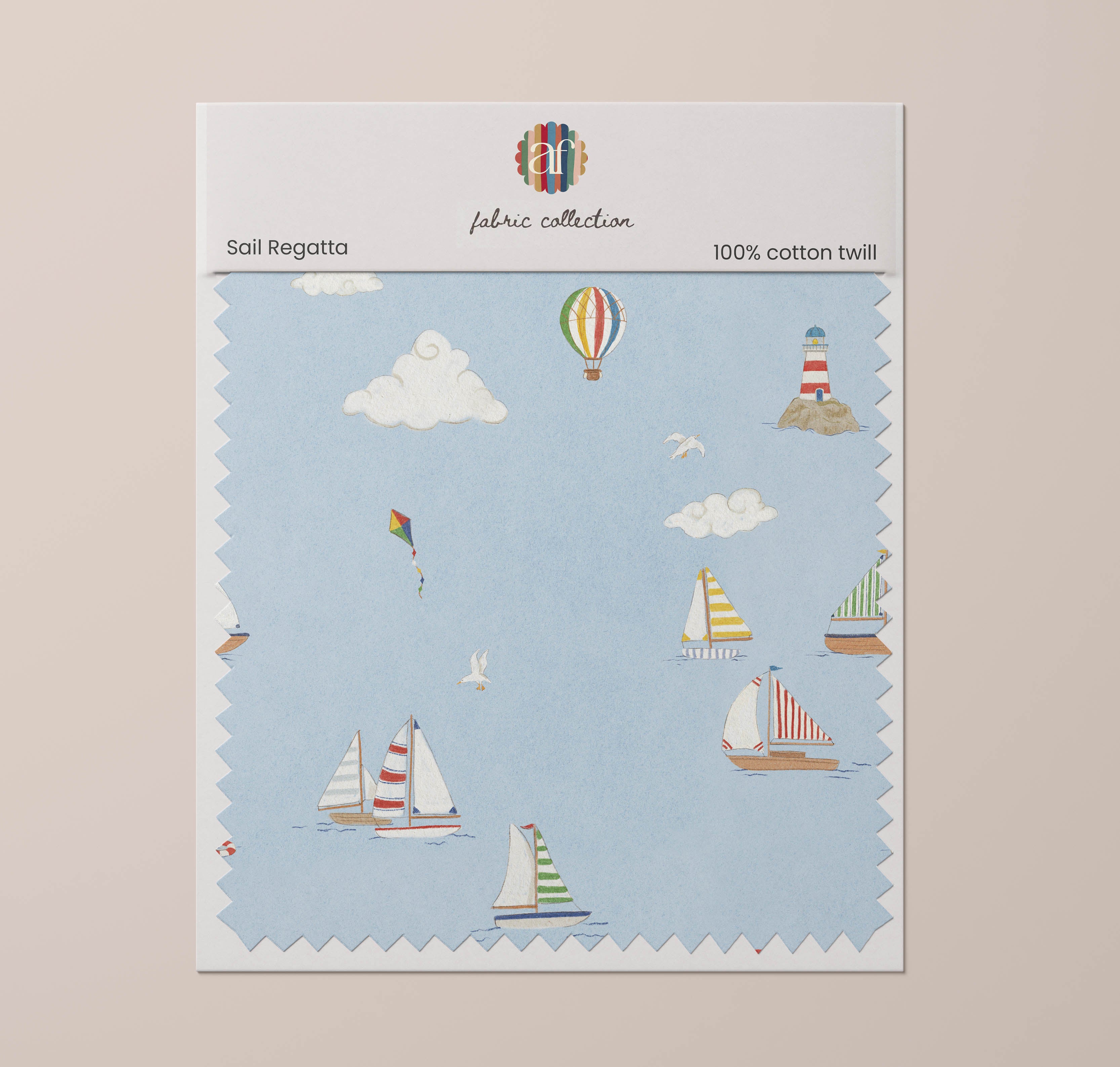 Nursery Fabric - Sail Regatta Wallpaper