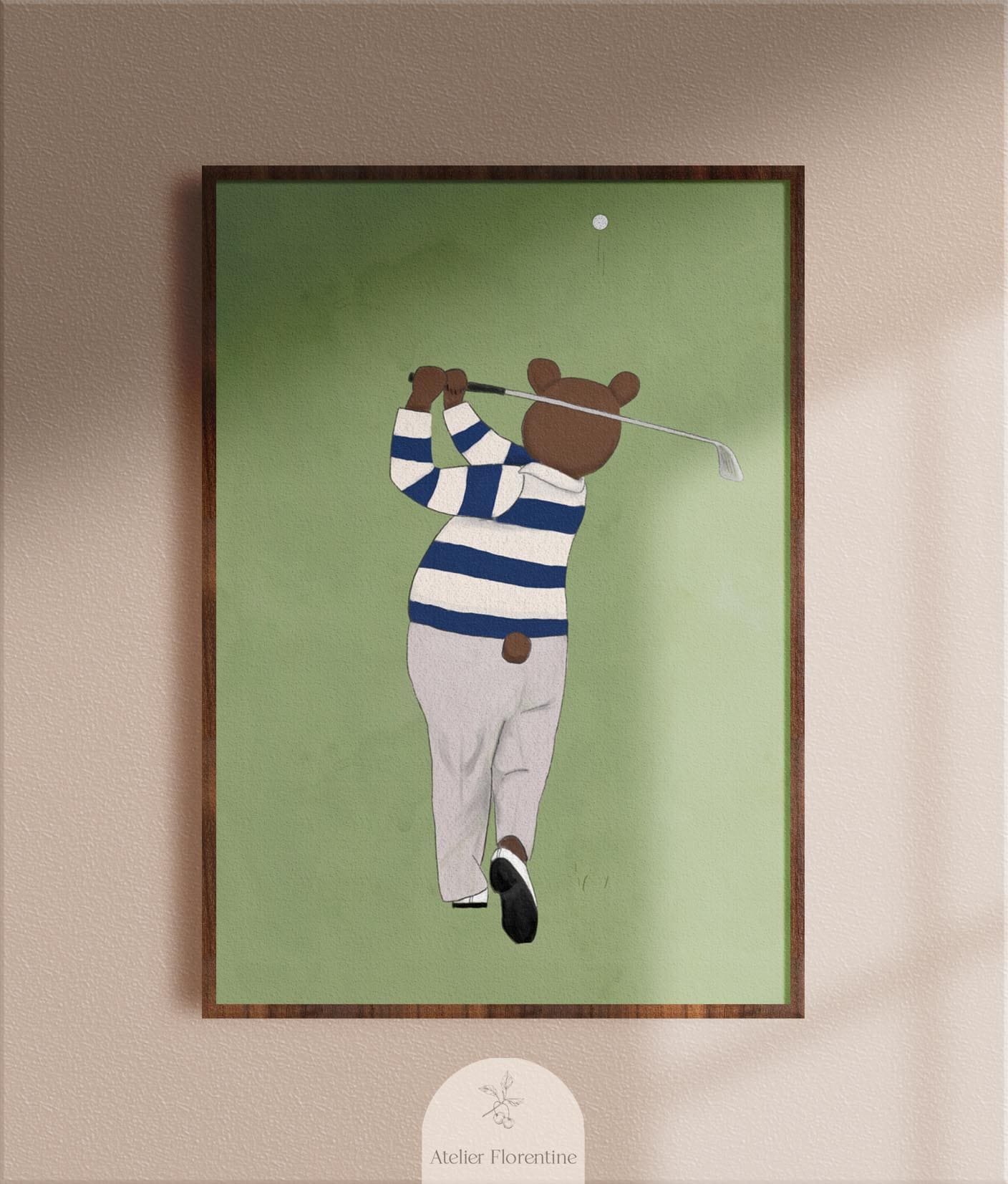 Poster Golf Bear