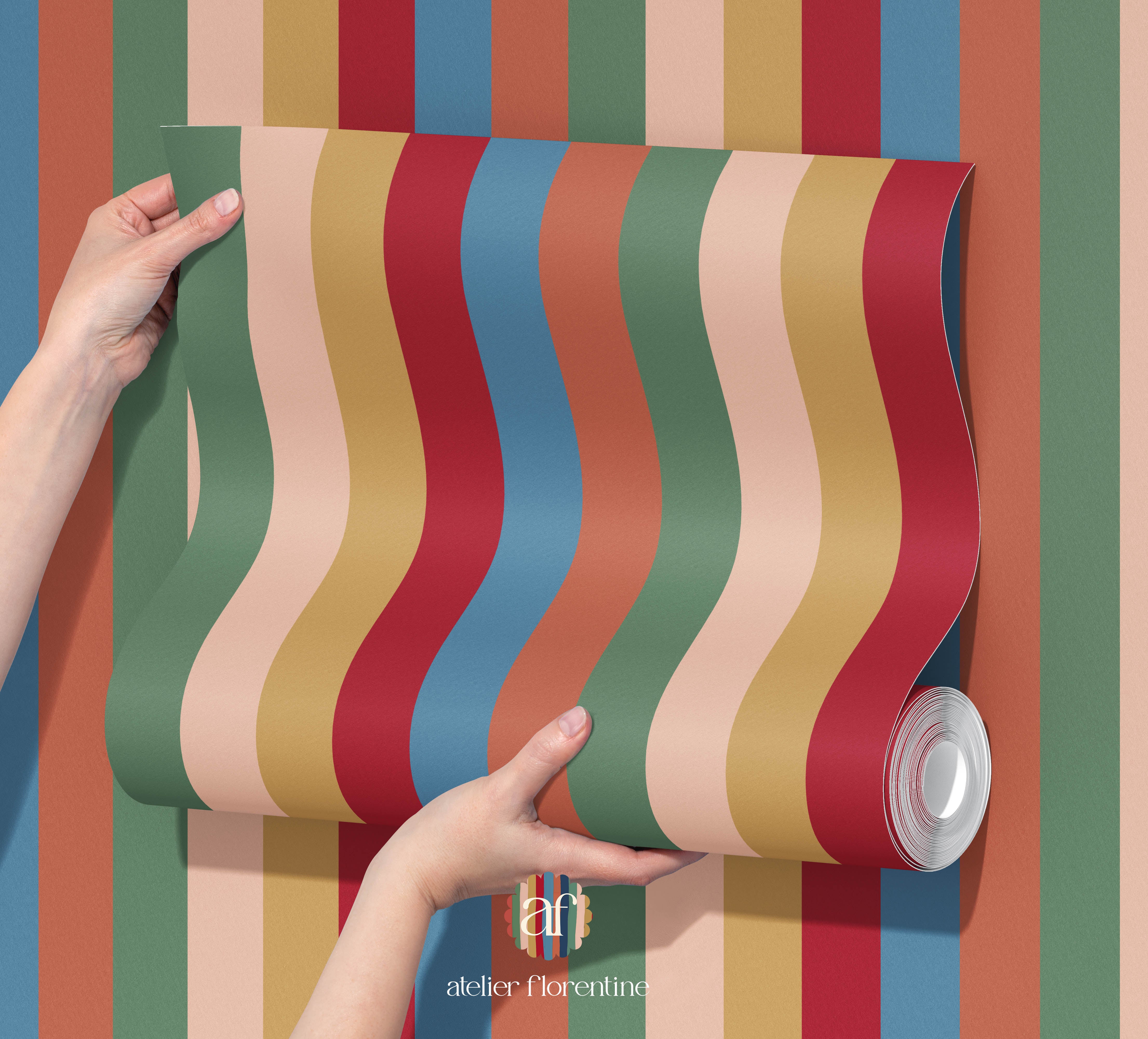 Wallpaper Boho Stripes