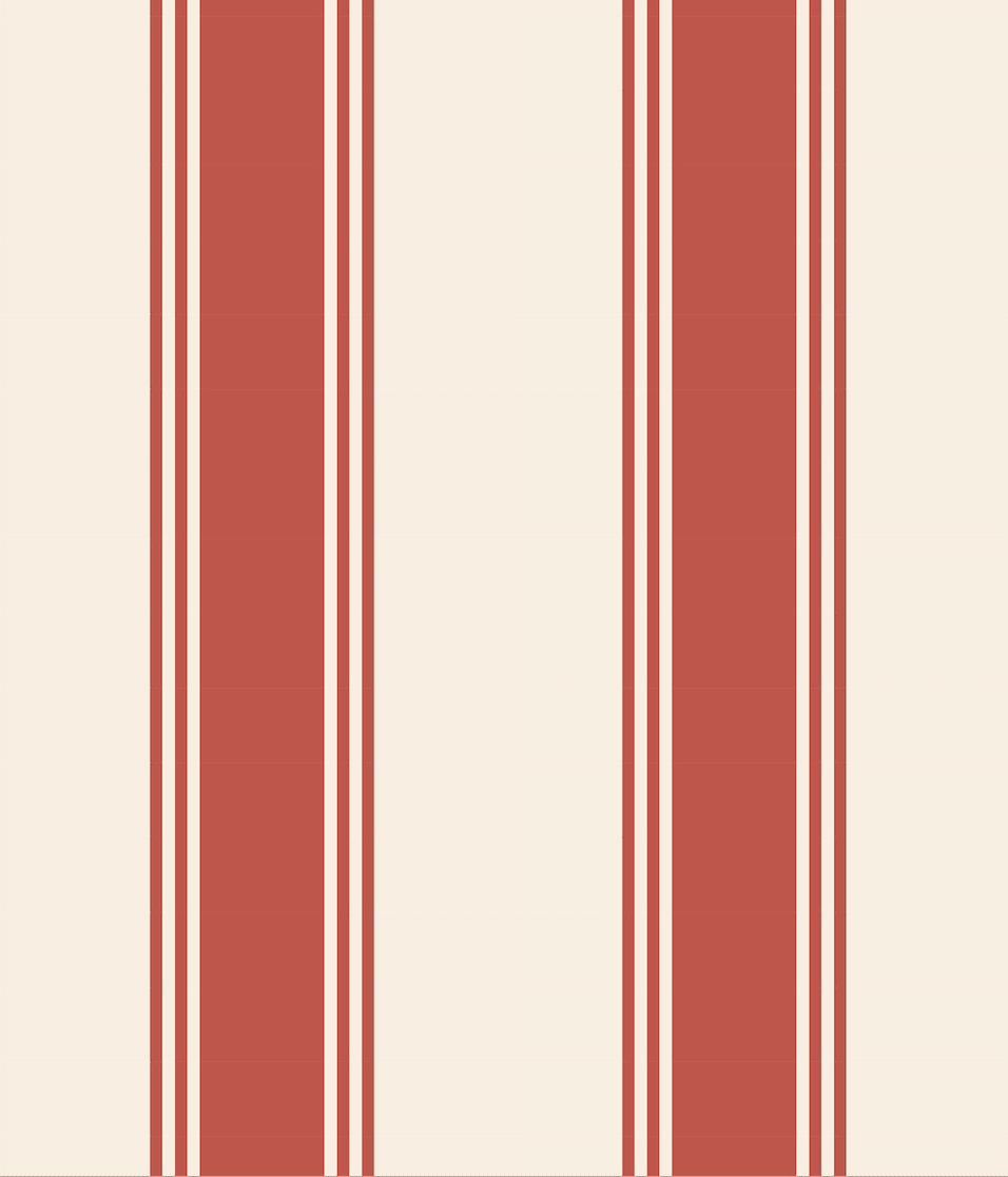 Red Double Striped Wallpaper