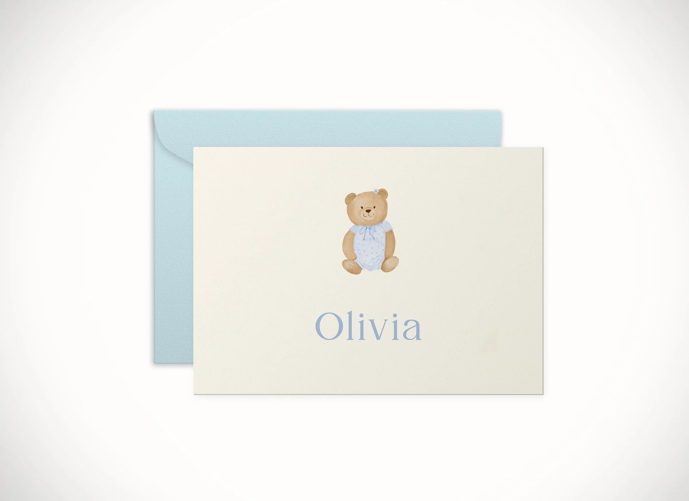 Sample Birth Blue Bear Card