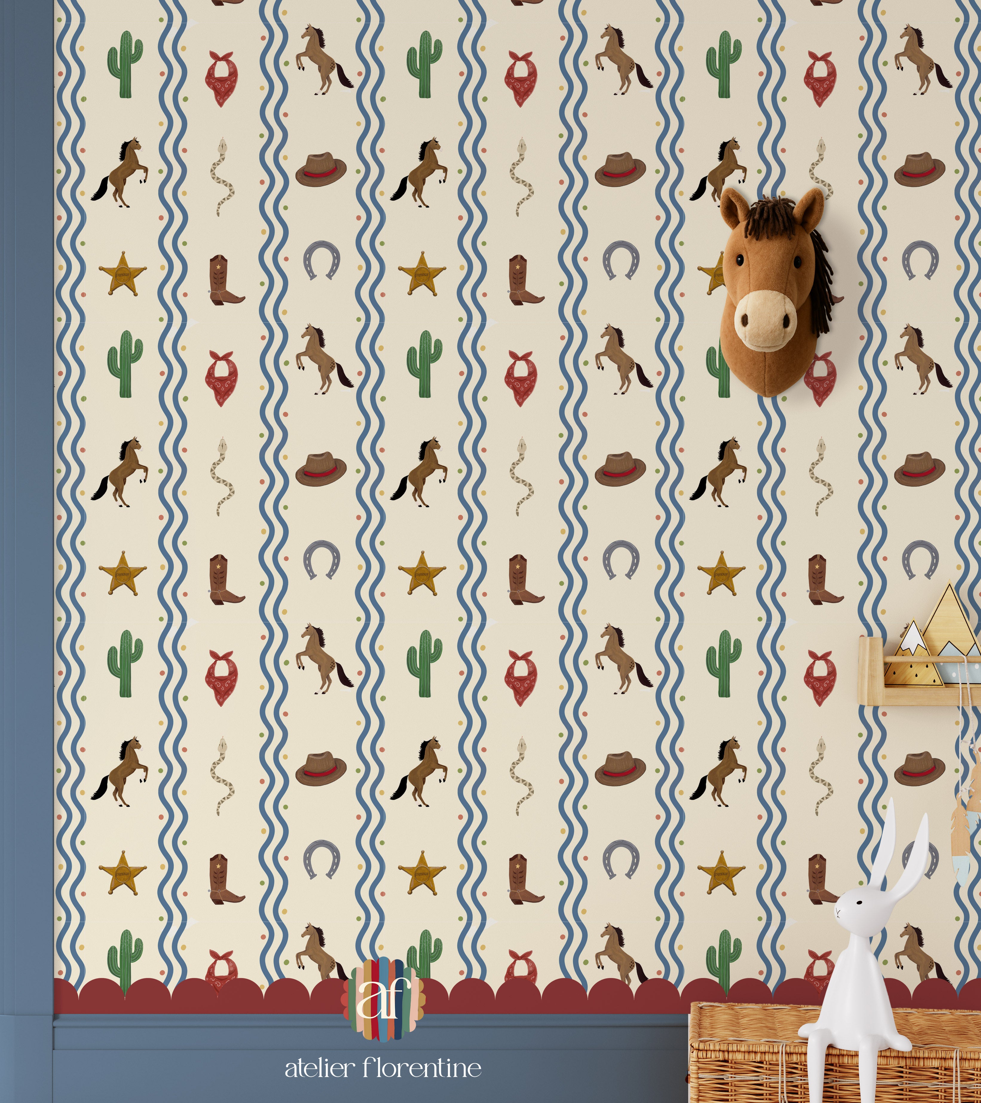 cowboy wallpaper for kids and nurseries boys room howdy