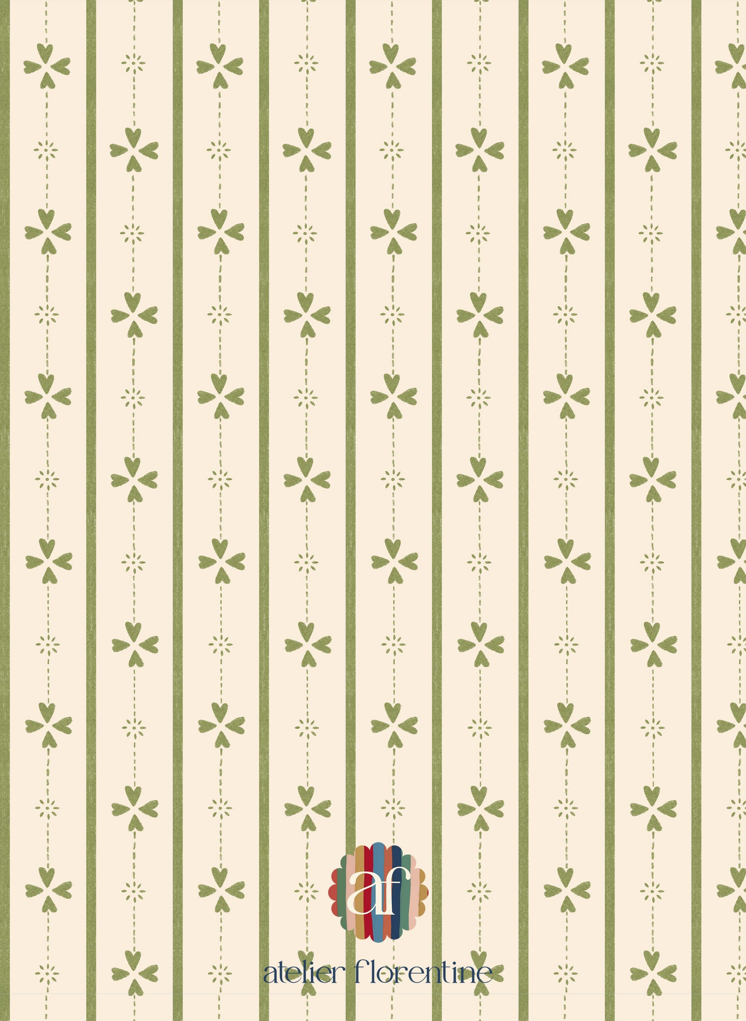 Original Scandinavian Cottage Stripe wallpaper – cozy striped wallpaper for boys and girls.