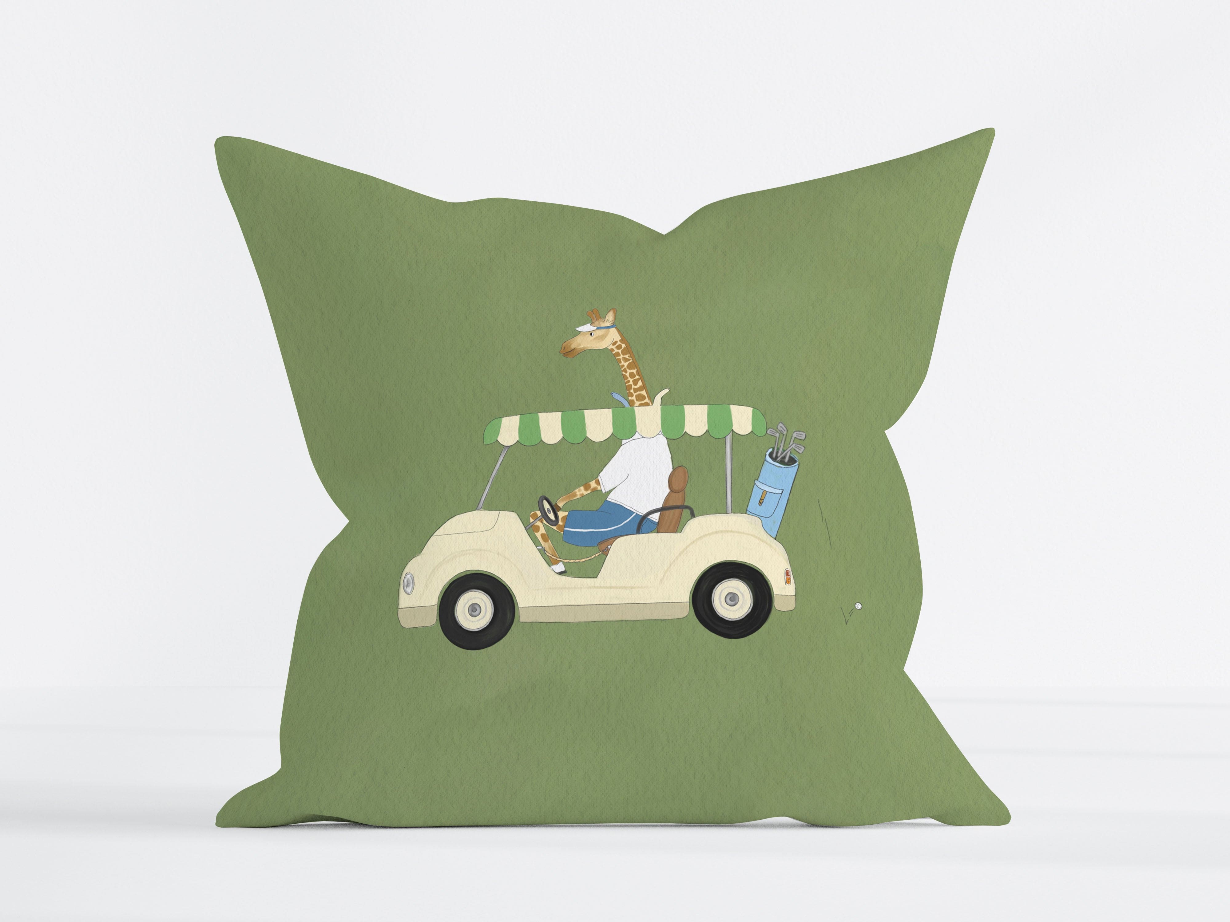 Cushion Golf cart giraffe