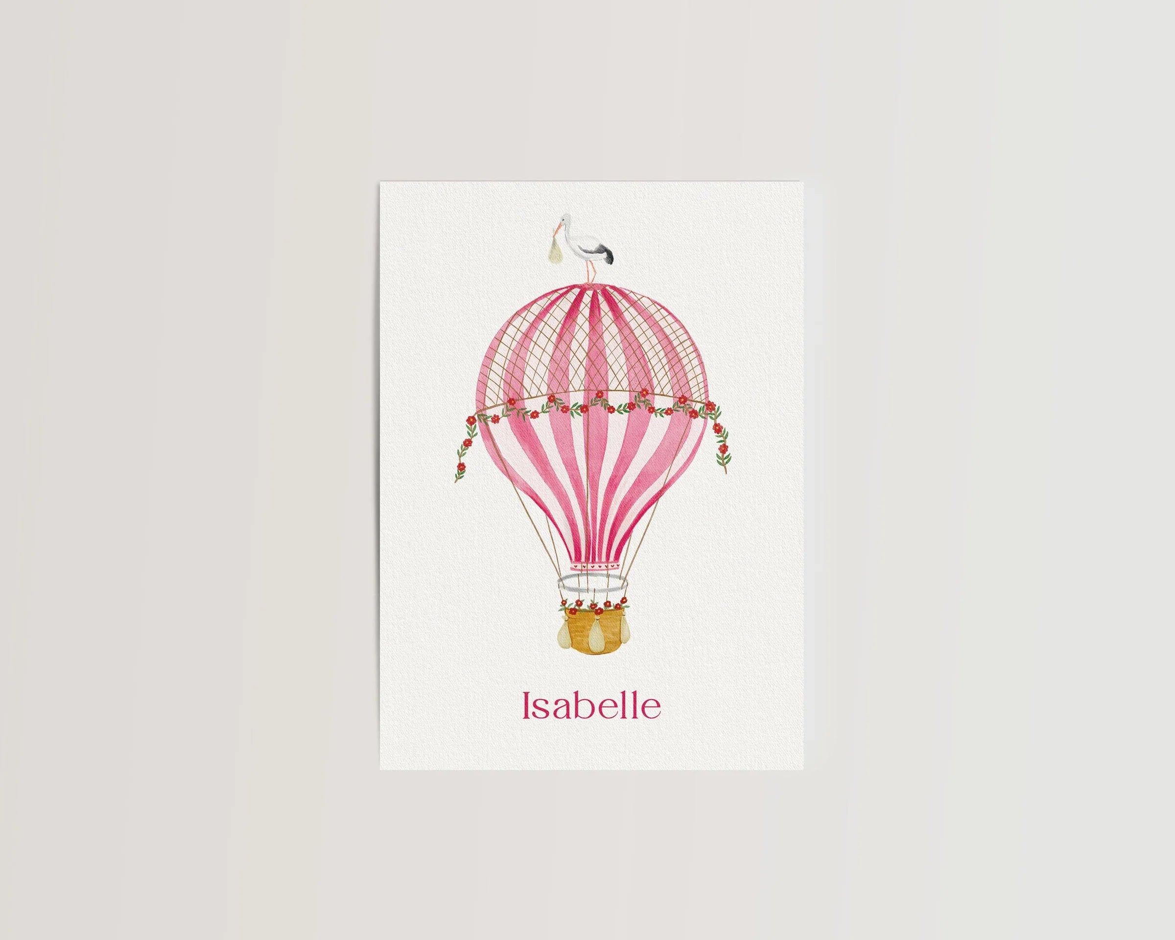 Sample Balloon Pink Card