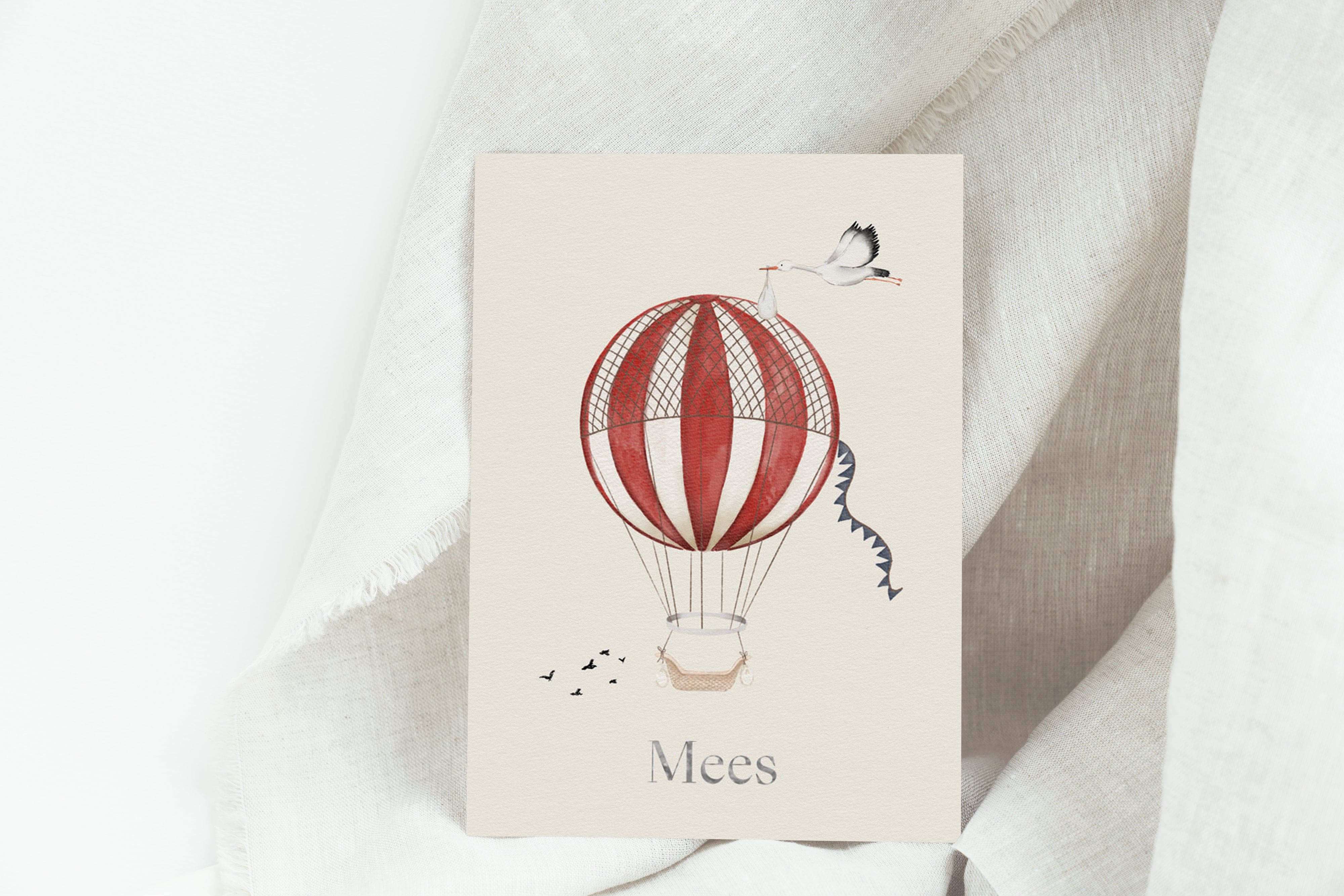 Sample Birth Balloon Card