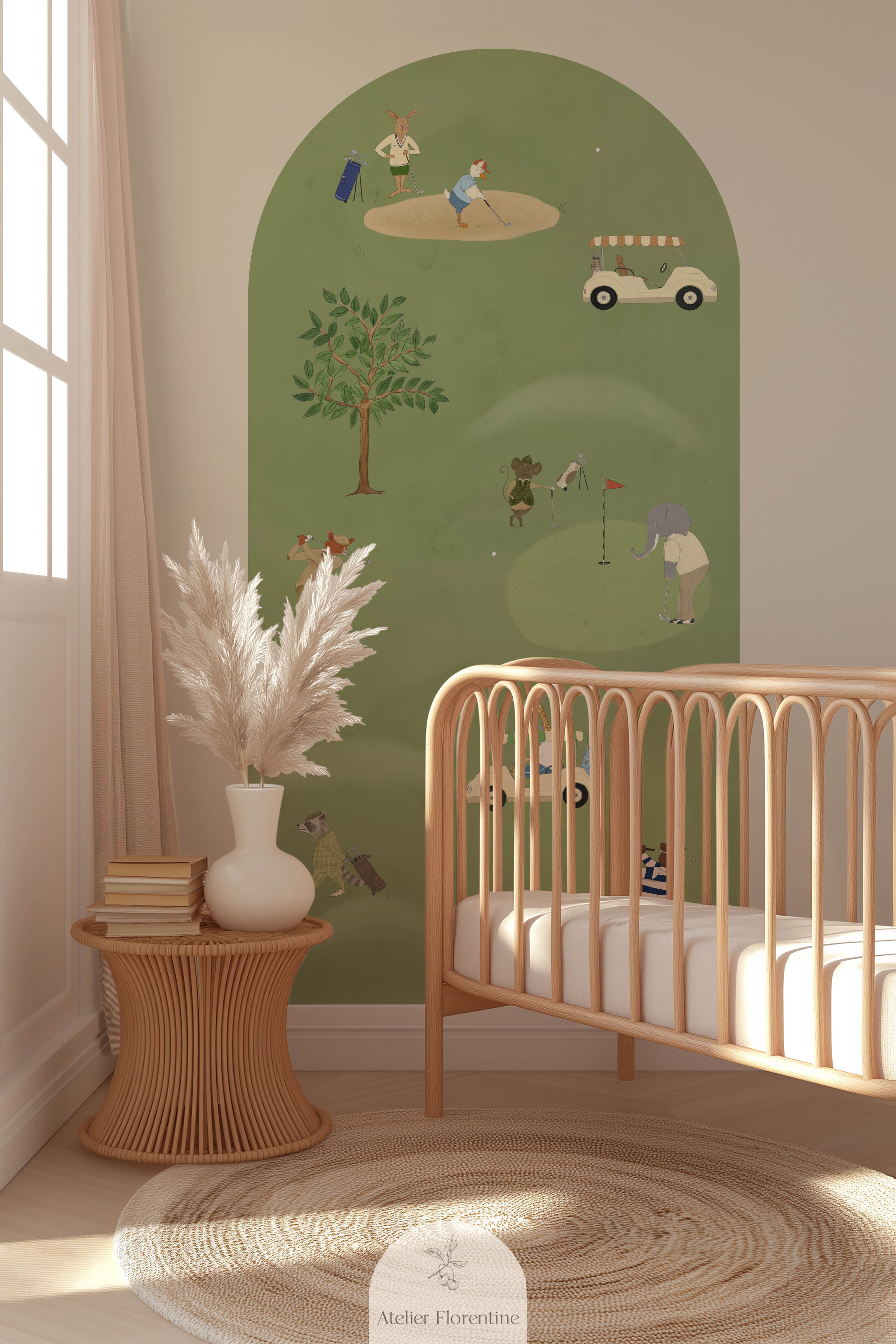 Peel & Stick Golf Wall Sticker 