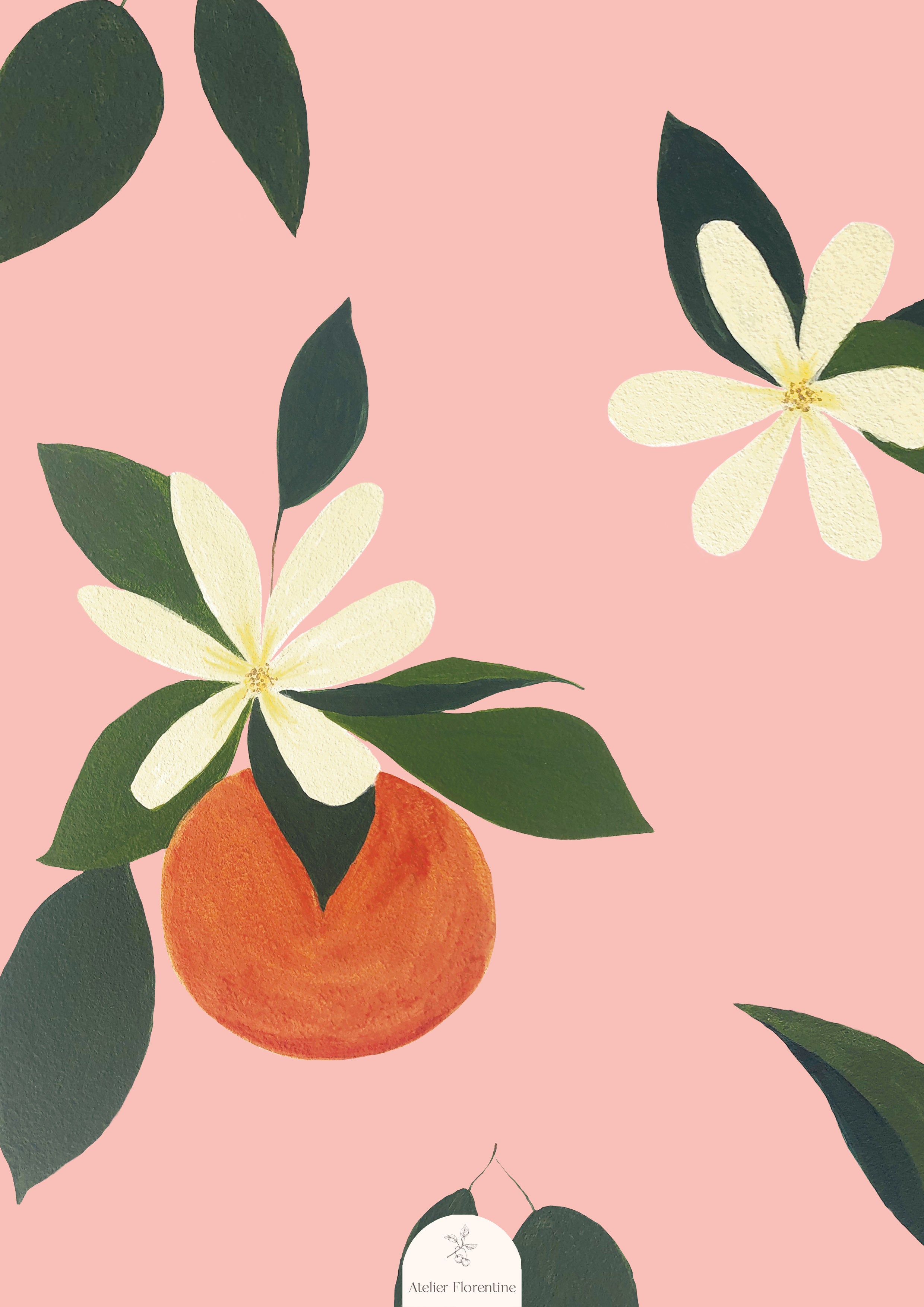 Oranges Wallpaper Pink