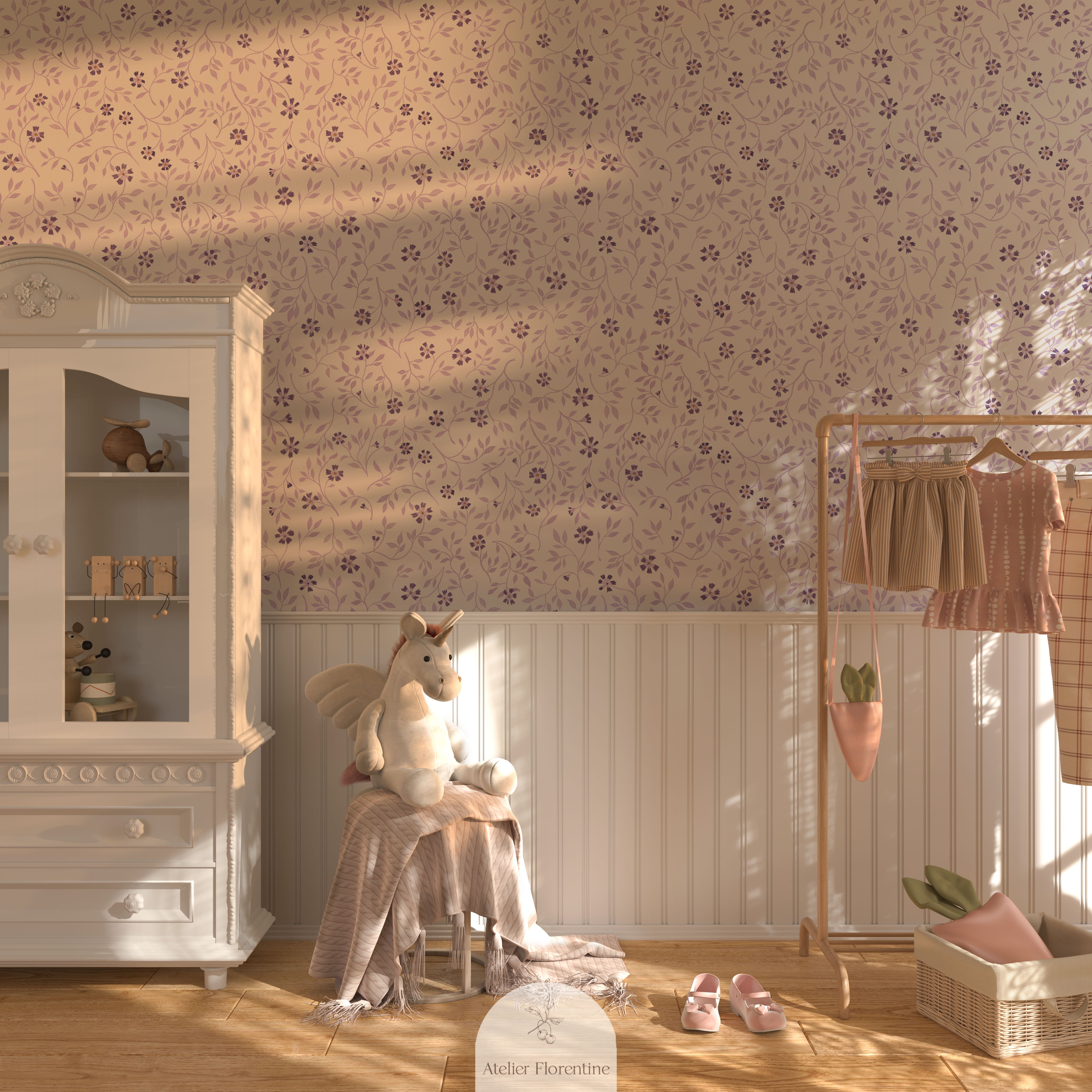 Wallpaper Flowerpower Lilac