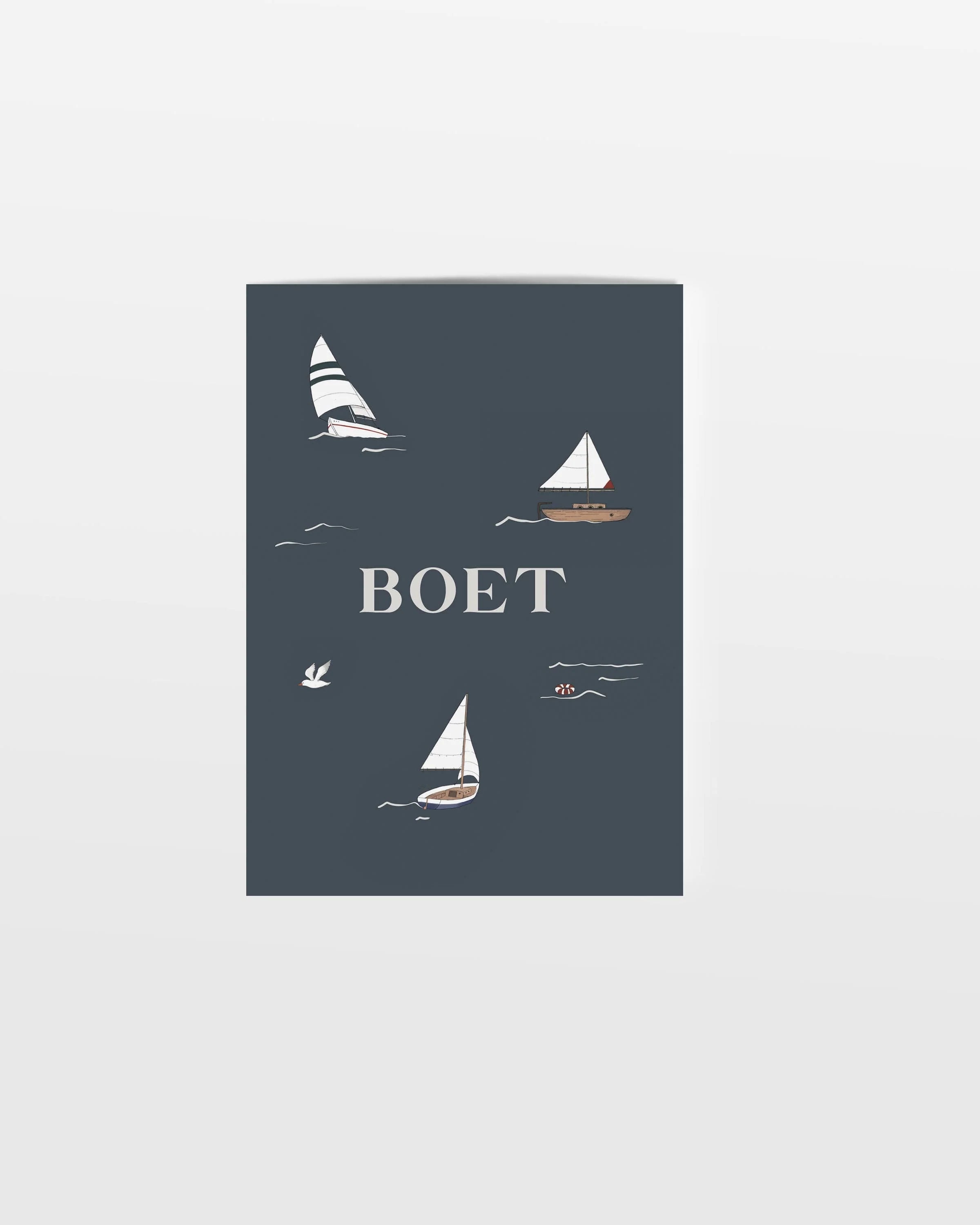 Sample Birth Sailboats Card