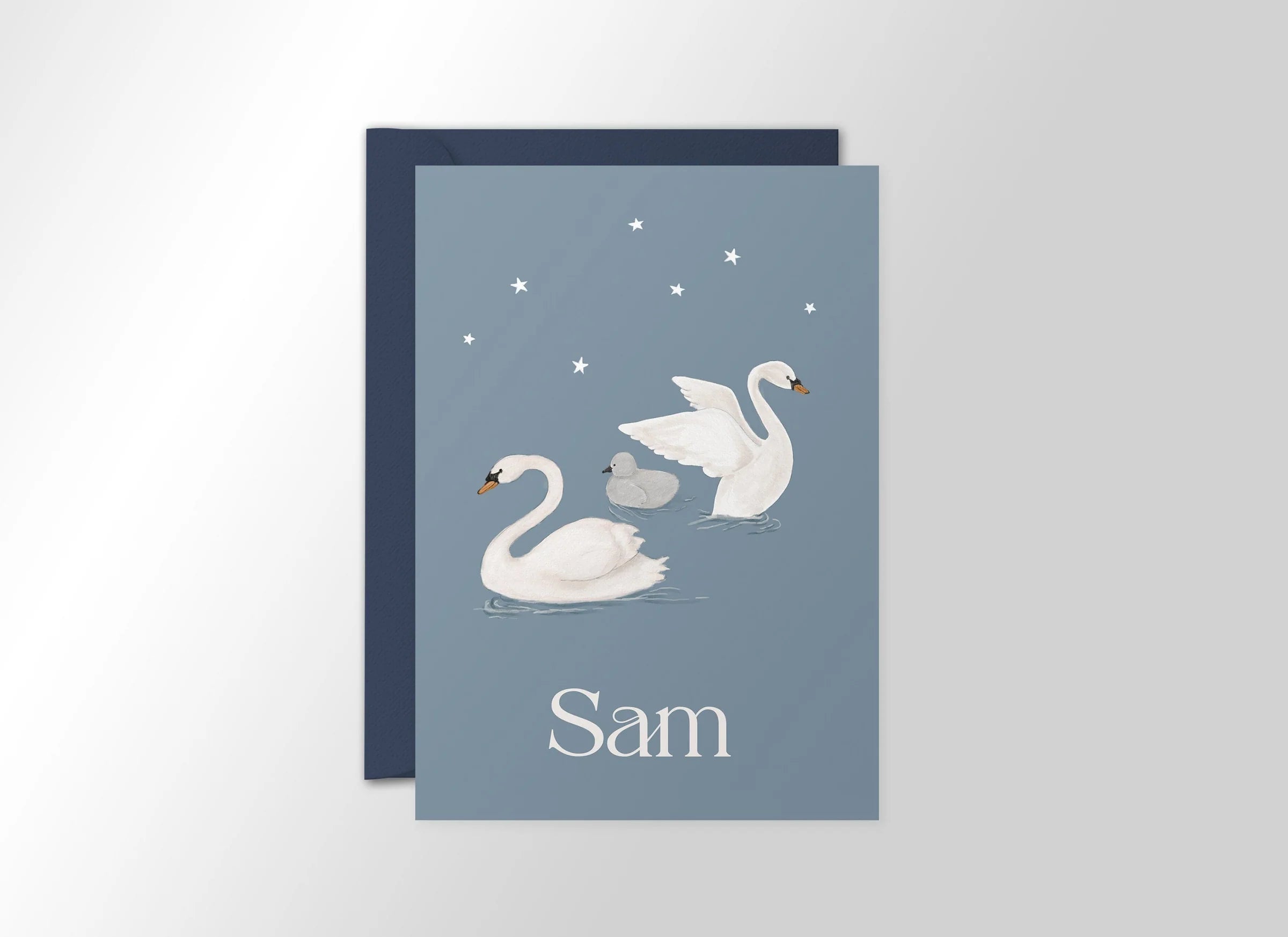 Sample Birth Swans Card